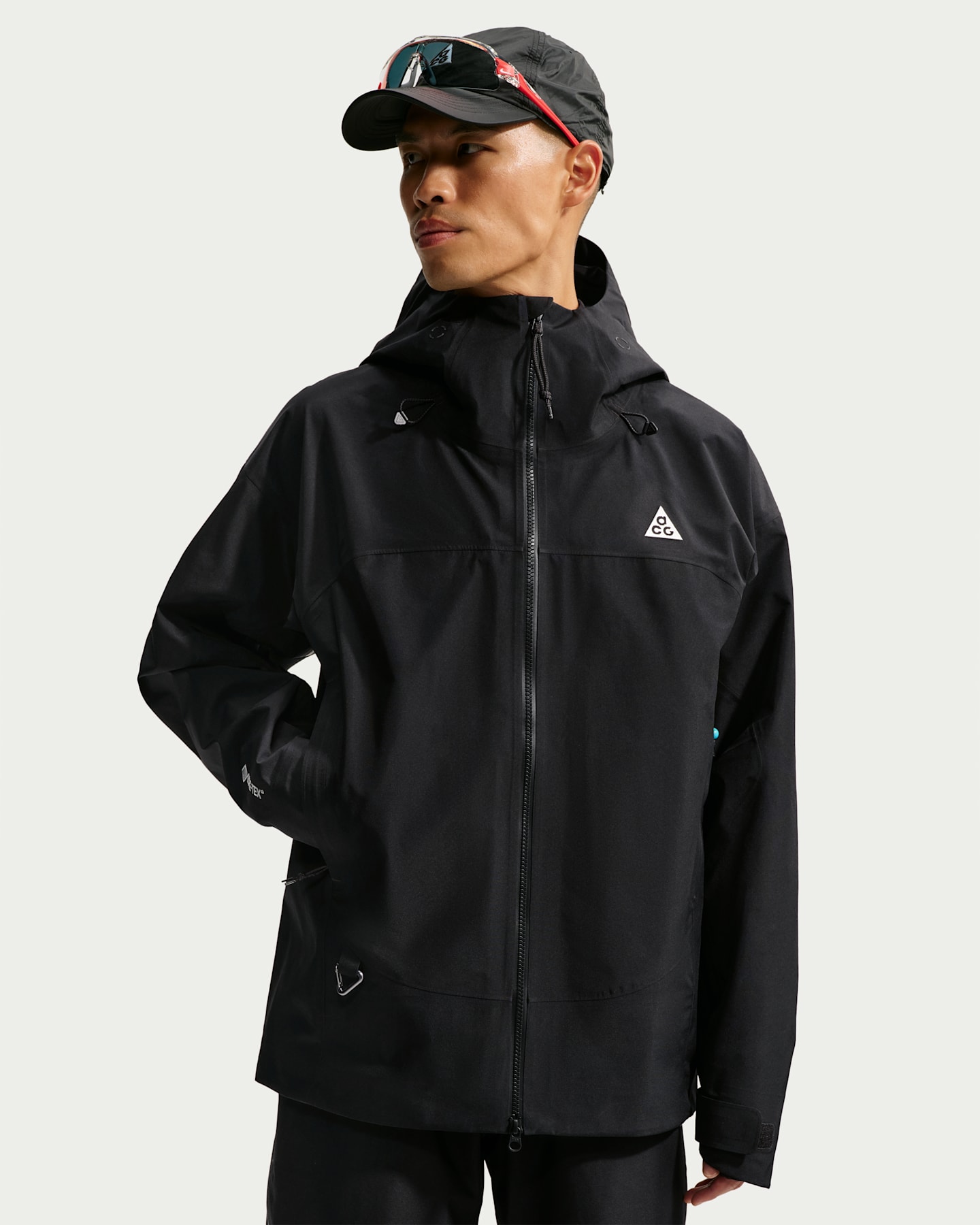 Мужская куртка Nike ACG Misery Ridge Storm-FIT Adv GORE-TEX 3L, цвет: Чёрный / Снежный белый — фото 10
