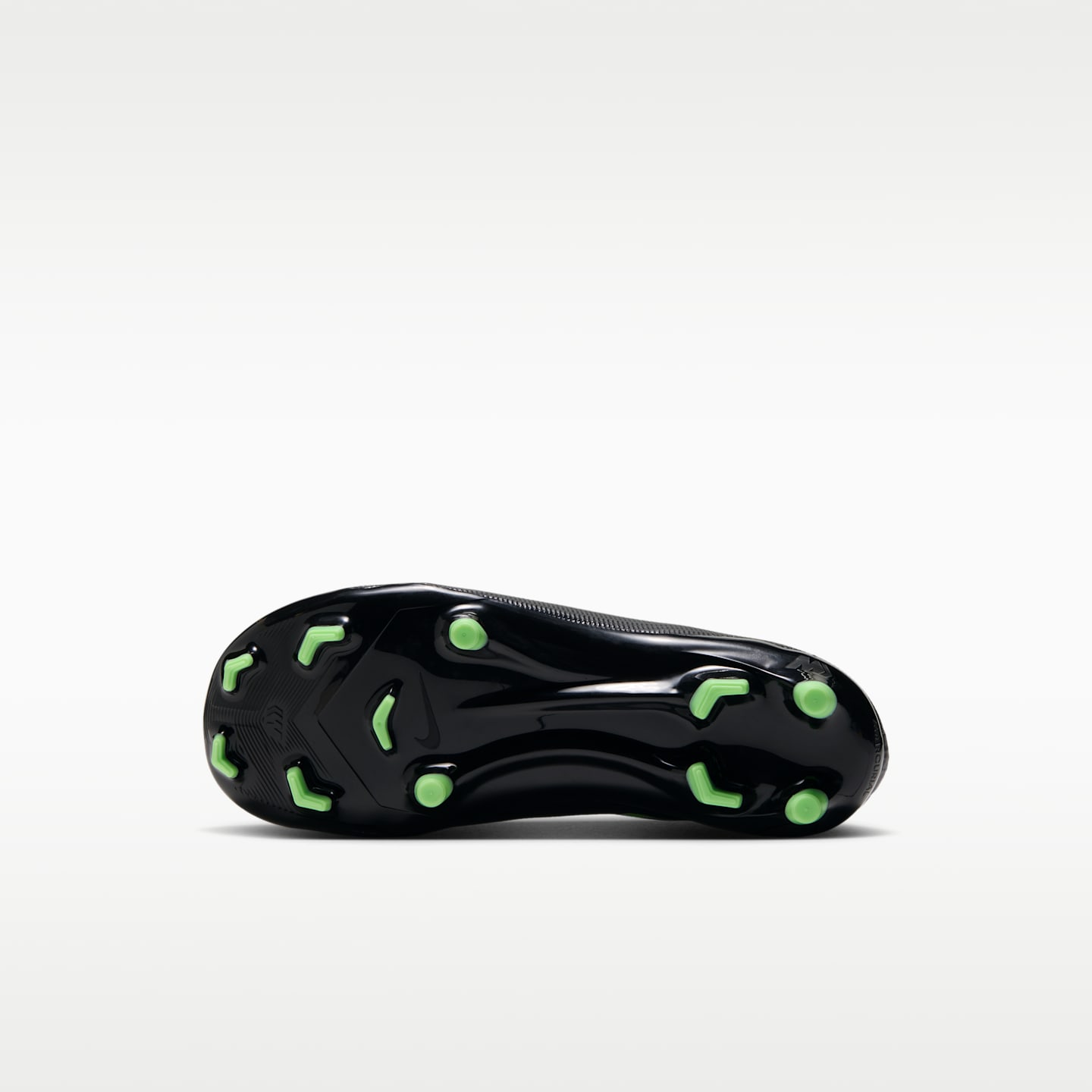 Детские бутсы Nike Jr. Mercurial Superfly 11 Academy Little Kids' Multi-Ground High-Top Soccer Cleats, цвет: Чёрный / Зелёный — фото 2