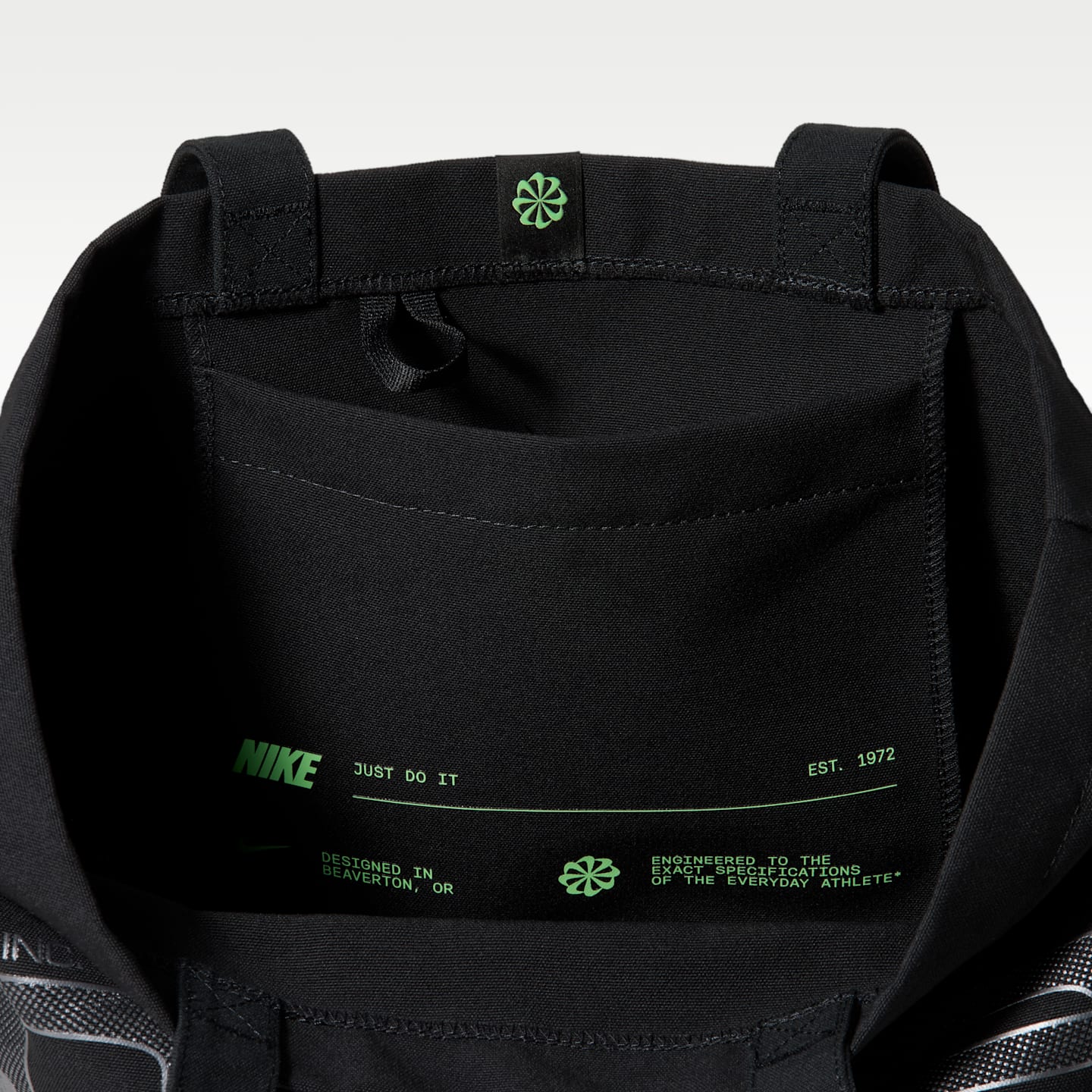 Сумка-тоут Nike Heritage 2.0, 22 л, цвет: Чёрный / Серый — фото 4