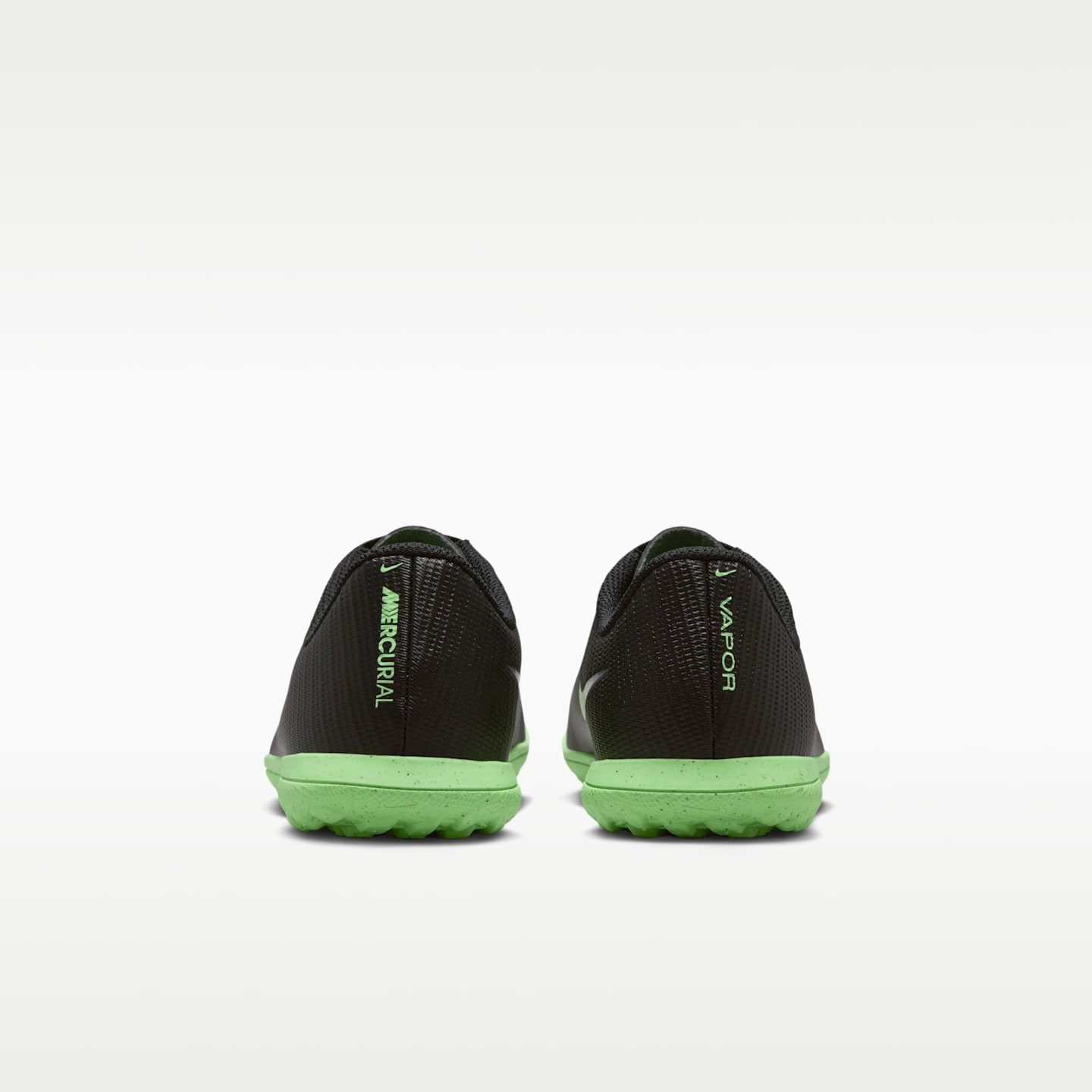 Детские кроссовки Nike Jr. Mercurial Vapor 17 Club Turf Low-Top Soccer, цвет: Чёрный / Зелёный — фото 6