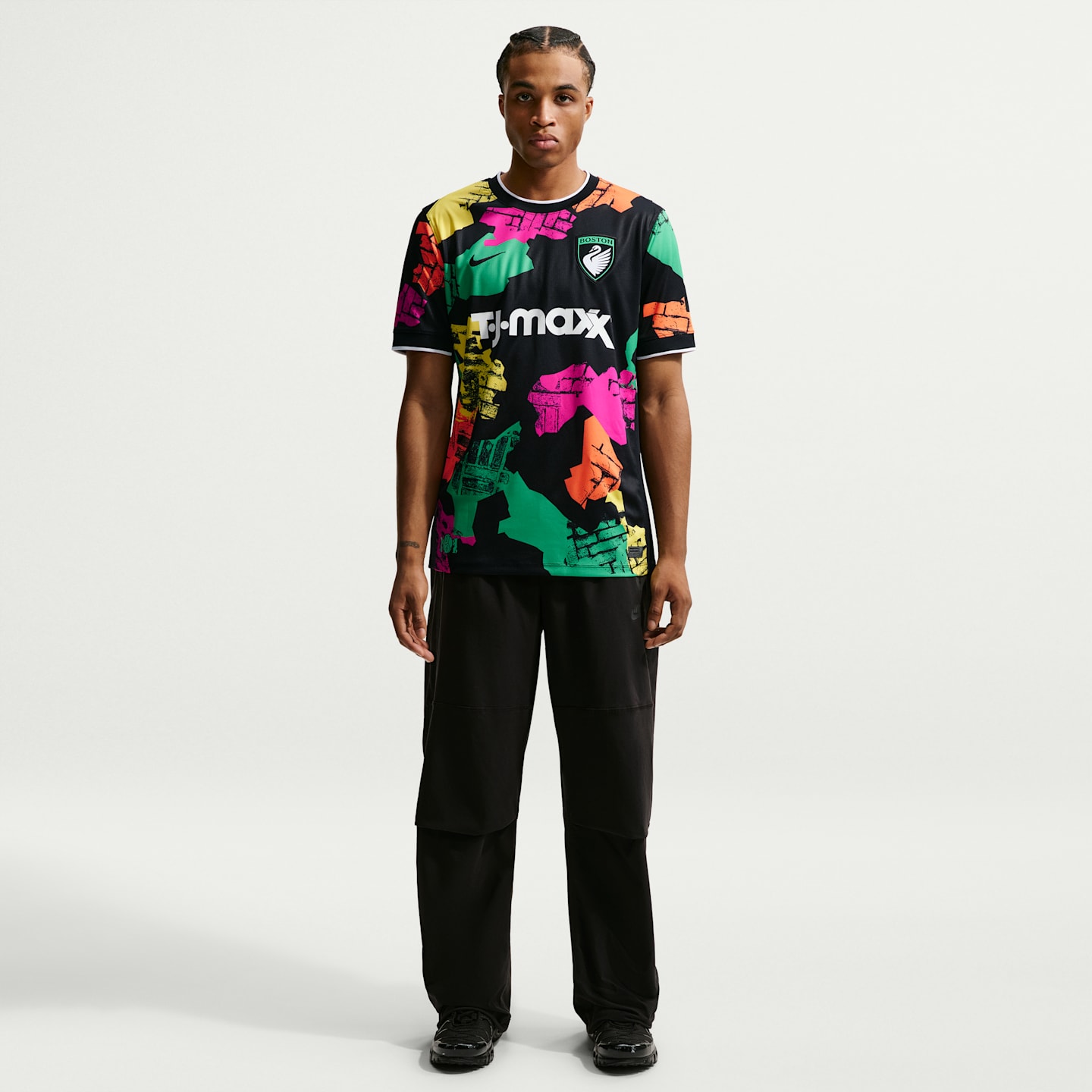 Мужской топ Nike Boston Legacy Stadium Edition Dri-FIT Replica Jersey, цвет: Чёрный — фото 4