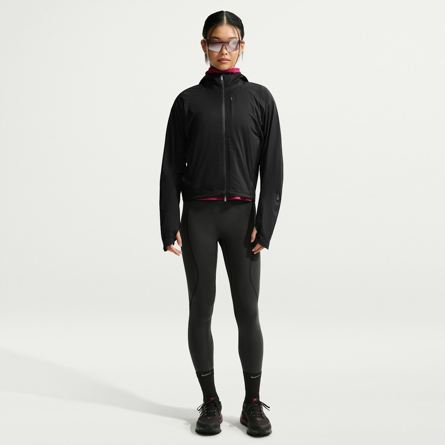 Женская куртка NikeLab Running Storm-FIT ADV, цвет: Чёрный — фото 4