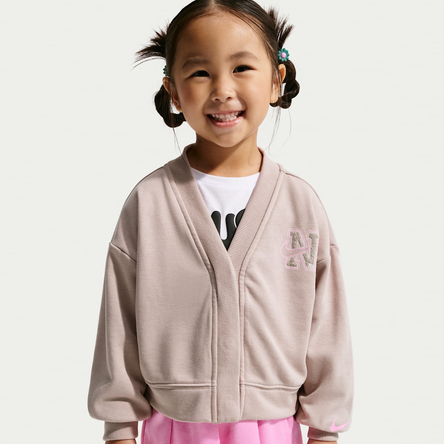 Детский комплект Nike Juxta-Girl из 2 предметов с юбкой-шортами, цвет: Розовый — фото 2