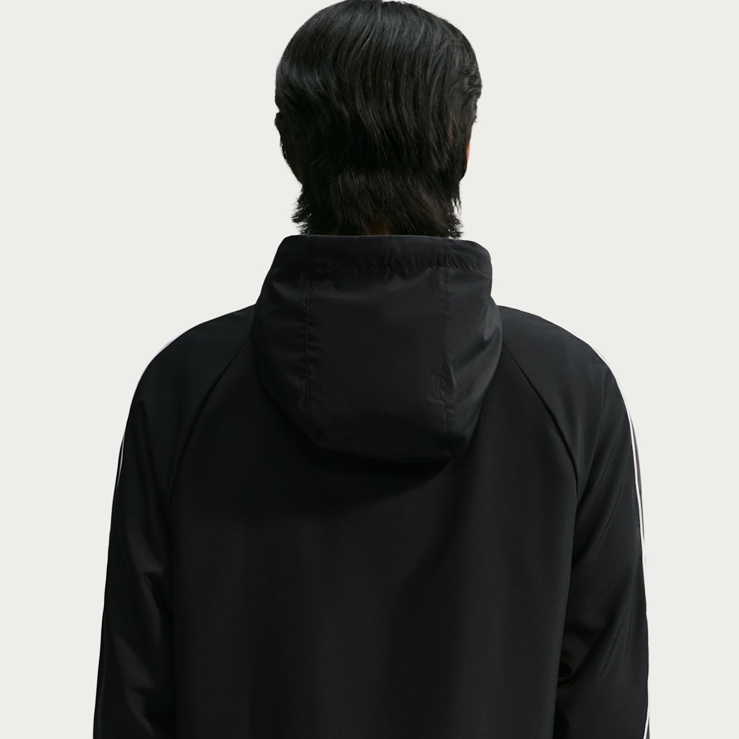 Мужская футбольная тканая куртка Nike Academy+ Repel, цвет: Чёрный / Антрацитовый — фото 2