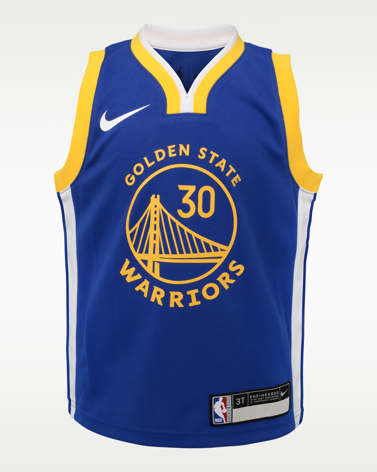 Детское боди Nike Golden State Warriors Stephen Curry Icon Edition NBA для малышей, цвет: Королевский синий — фото 3