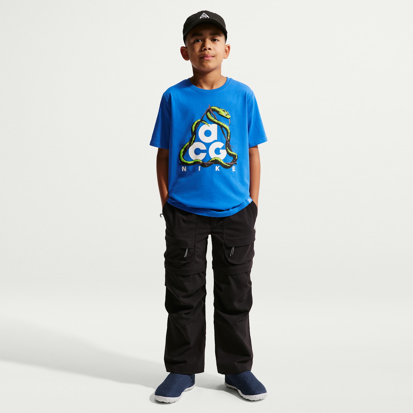 Детская футболка Nike ACG Dri-FIT Snake, цвет: Королевский синий — фото 4