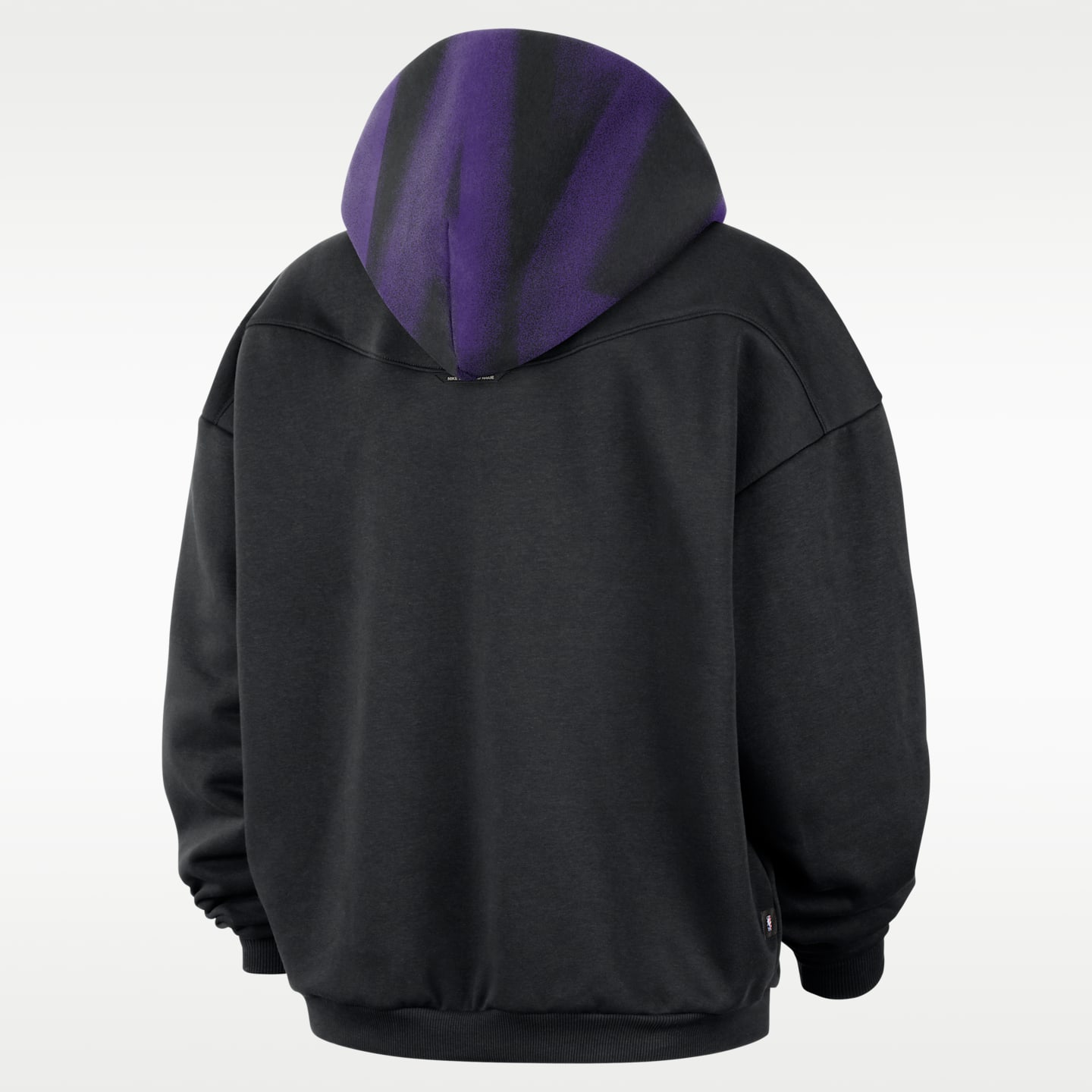 Мужское худи Nike Utah Jazz Standard Issue Therma-FIT Fleece Basketball, цвет: Чёрный / Белый — фото 2