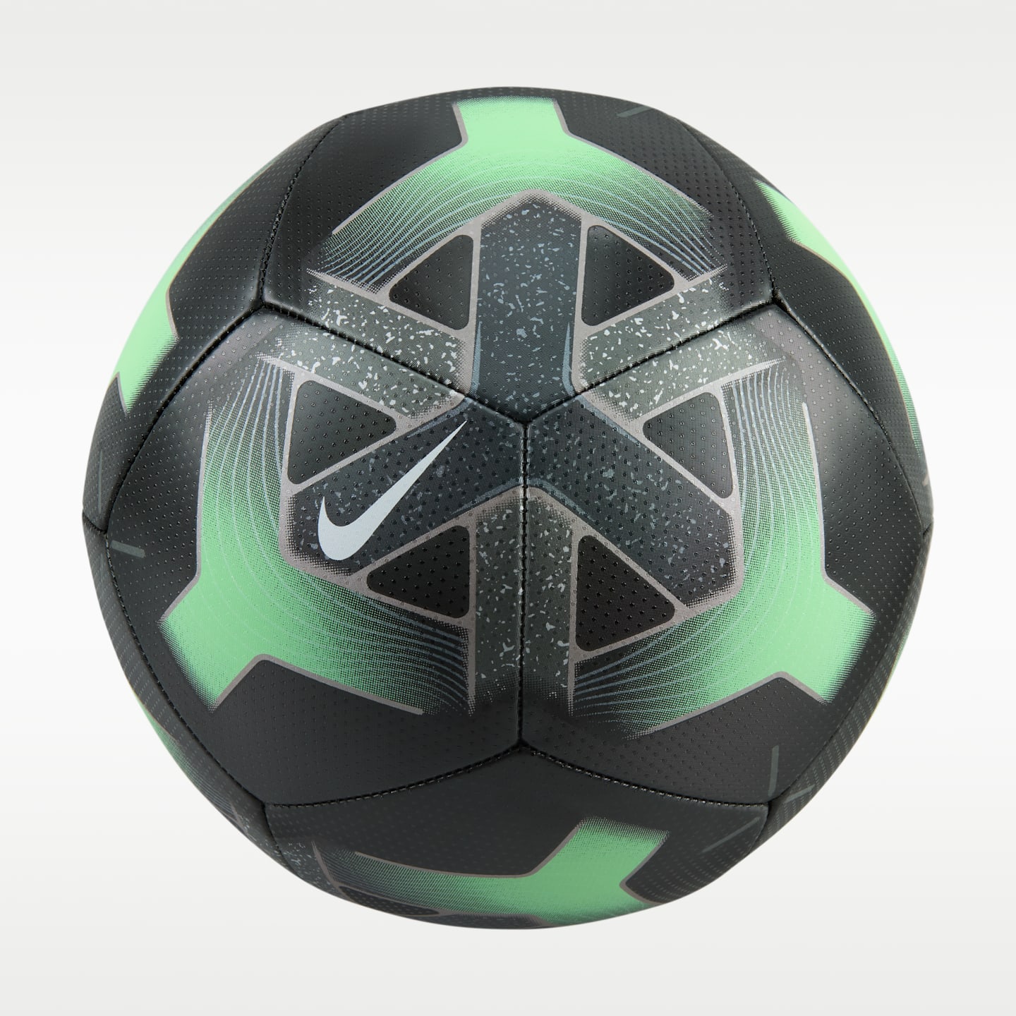 Мяч Nike Pitch Soccer Ball, цвет: Чёрный / Зелёный — фото 2