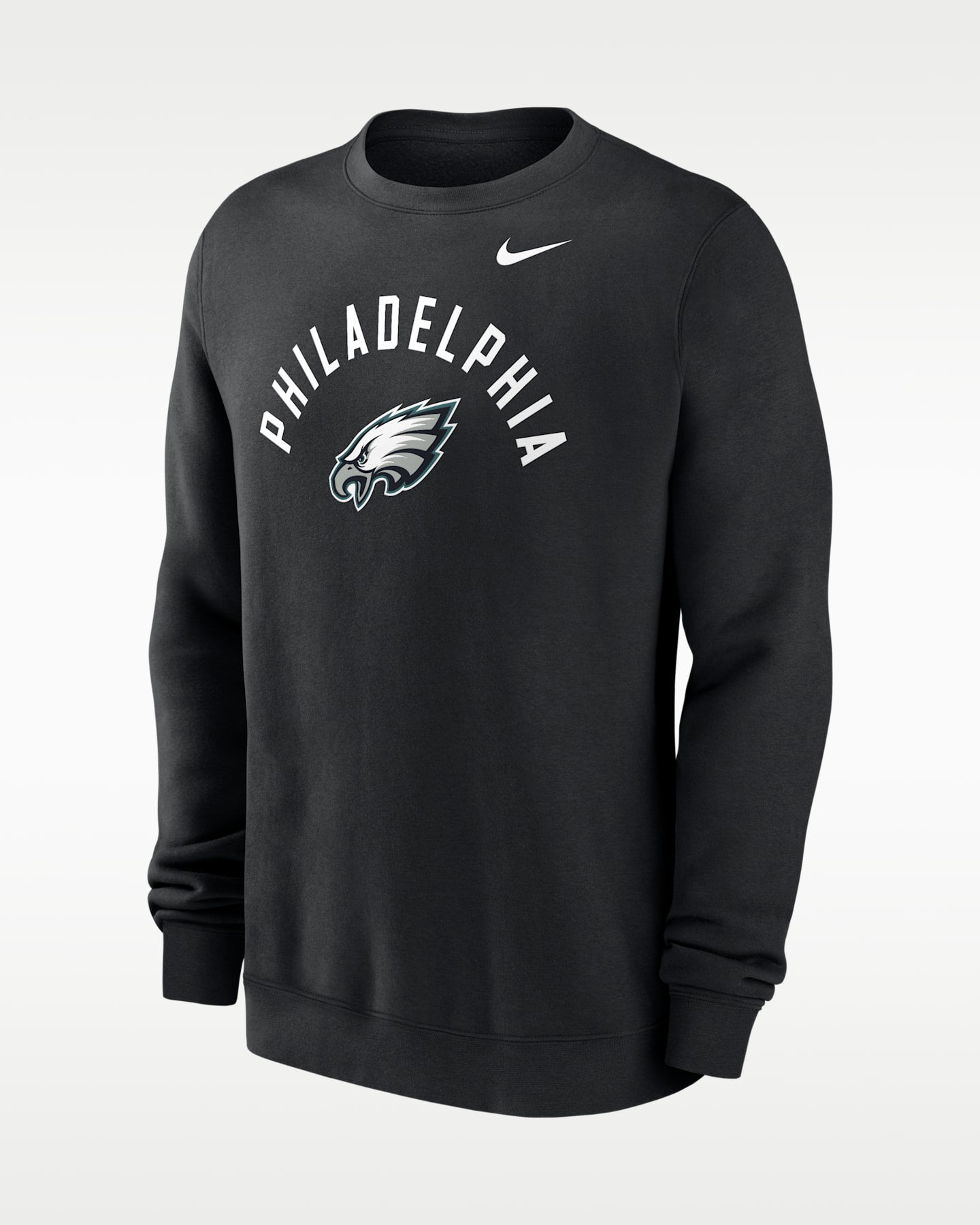 Мужской свитшот Nike Philadelphia Eagles Club NFL, цвет: Чёрный — фото 3
