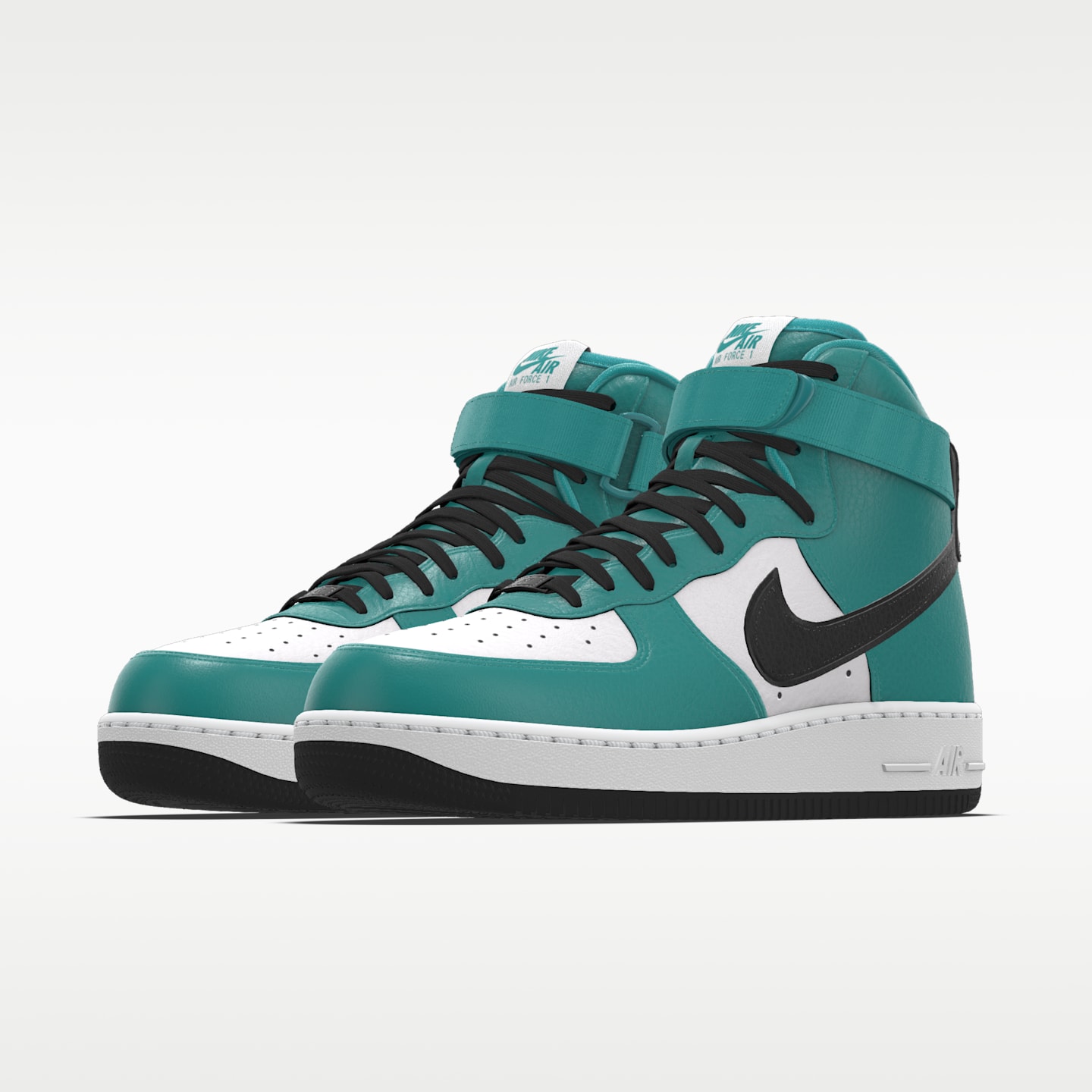 Мужские кроссовки Nike Air Force 1 High By You Custom, цвет: Разноцветный — фото 2