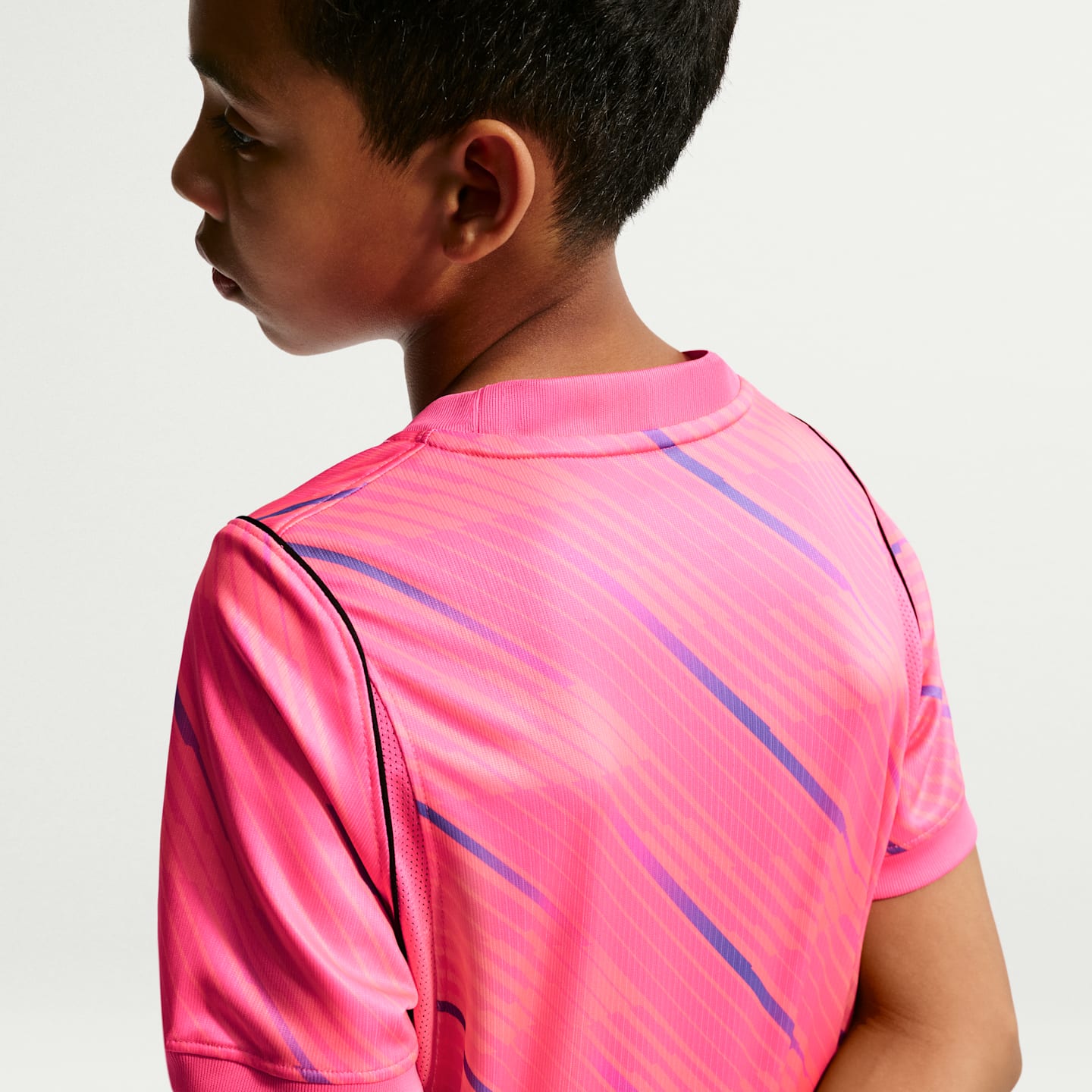 Детская футбольная футболка вратаря Nike FFF 2026 Stadium Dri-FIT Replica, цвет: Розовый / Закатный — фото 5