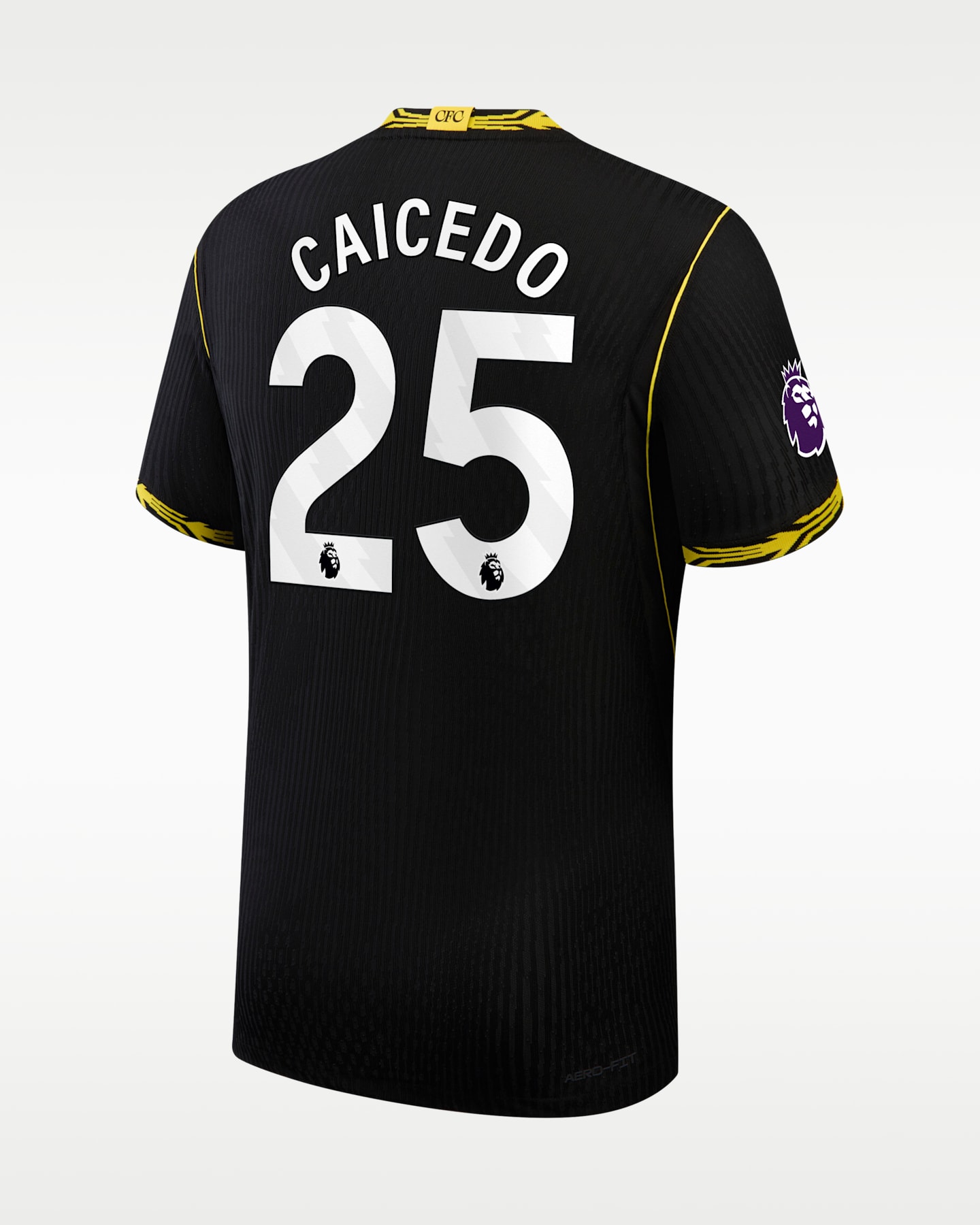 Мужской топ Nike Reece James Chelsea 2026/27 Match Away Aero-FIT Soccer Jersey, цвет: Чёрный — фото 3