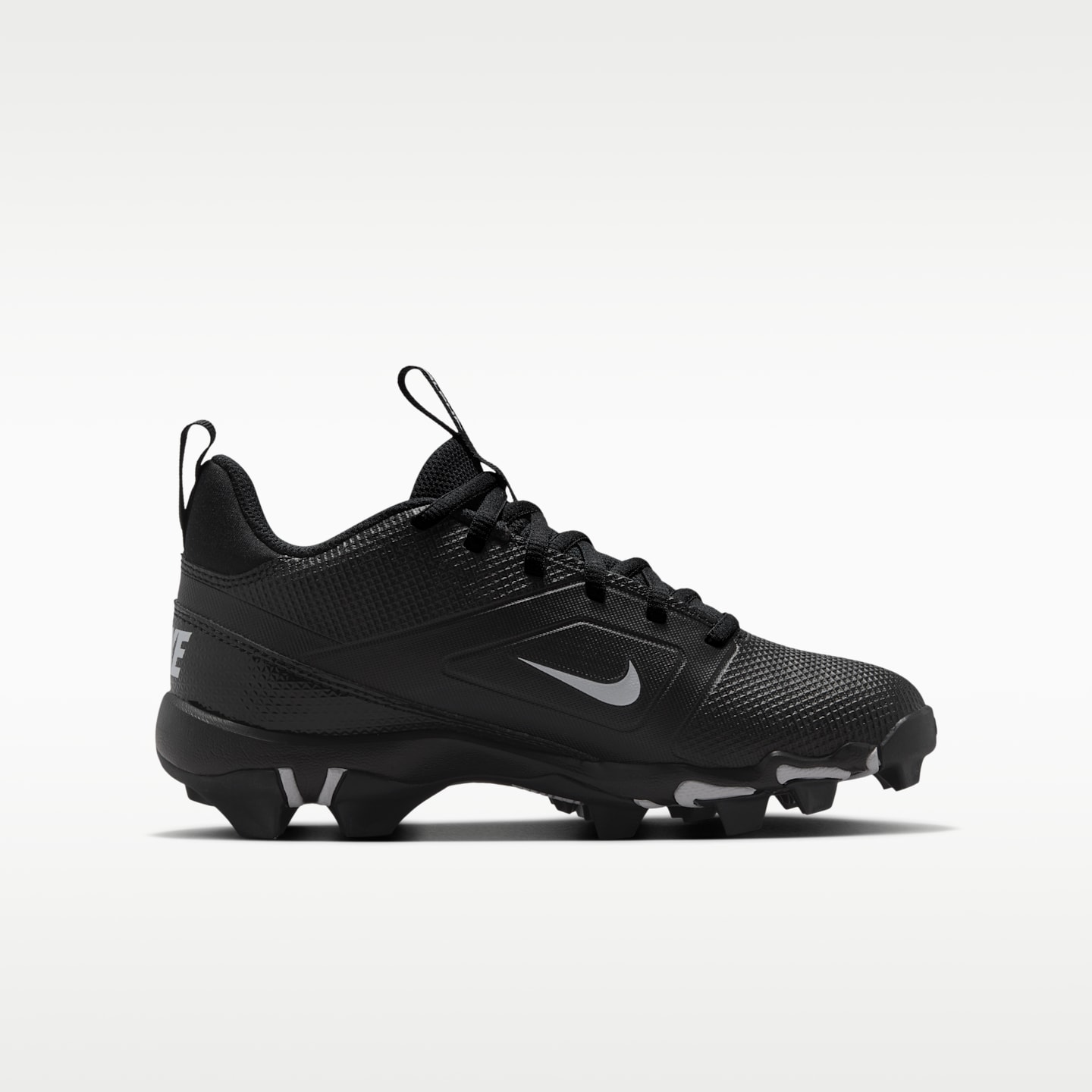 Детские бутсы Nike Alpha Menace 4 Shark Football Cleats, цвет: Чёрный / Белый — фото 3