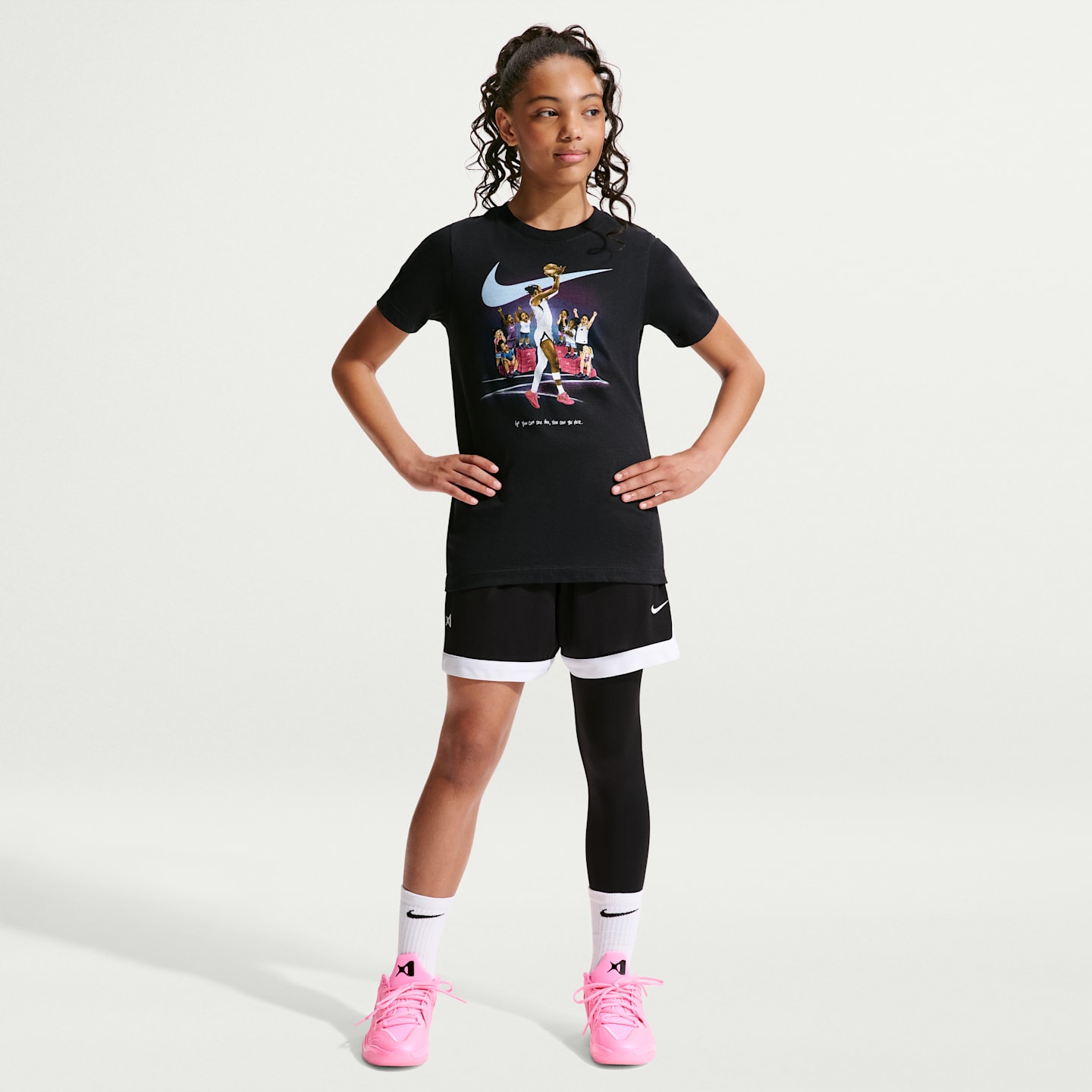 Детская футболка Nike A'ja Wilson, цвет: Чёрный — фото 6