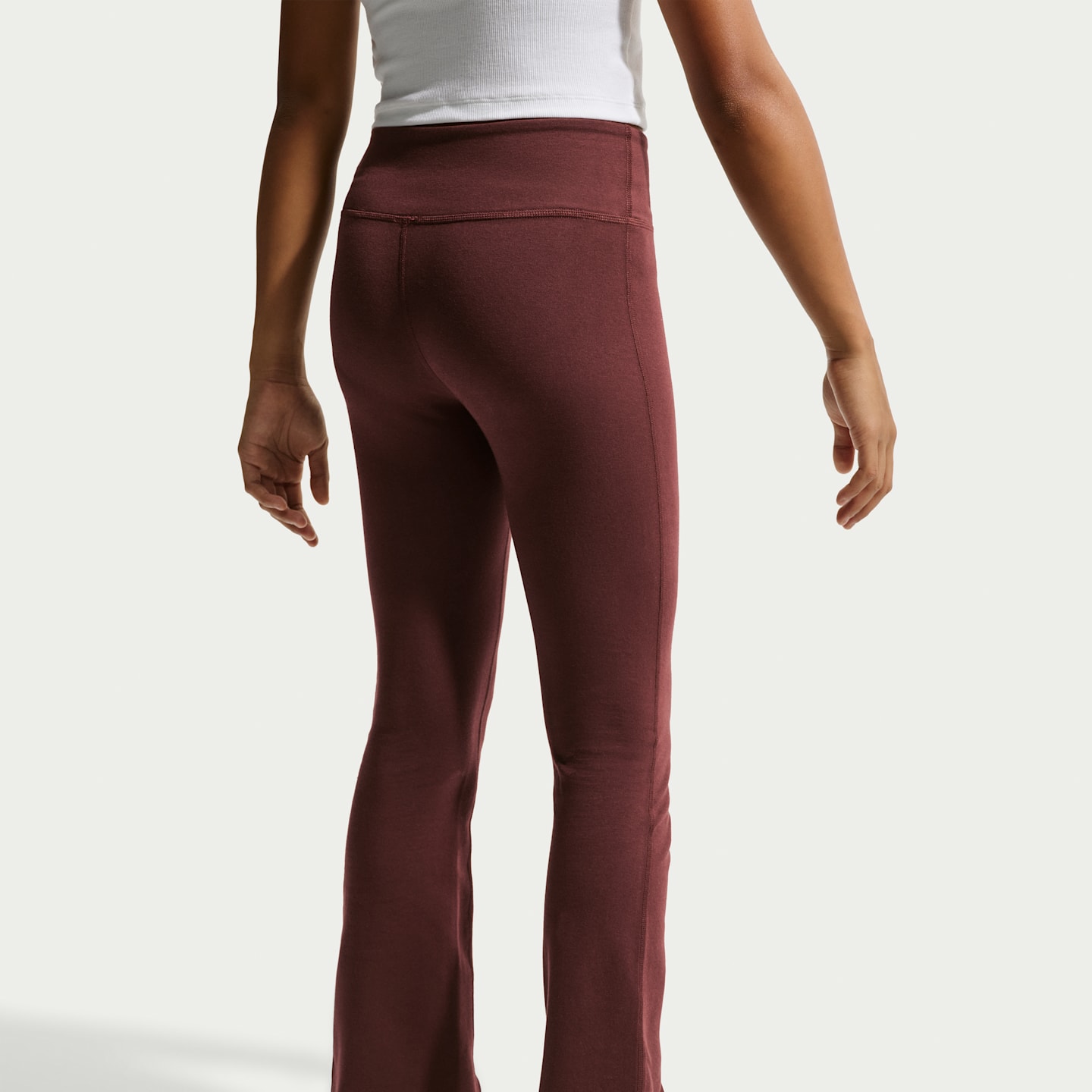 Леггинсы Nike Sportswear Classic High-Waisted Flared для девочек, цвет: Белый — фото 3