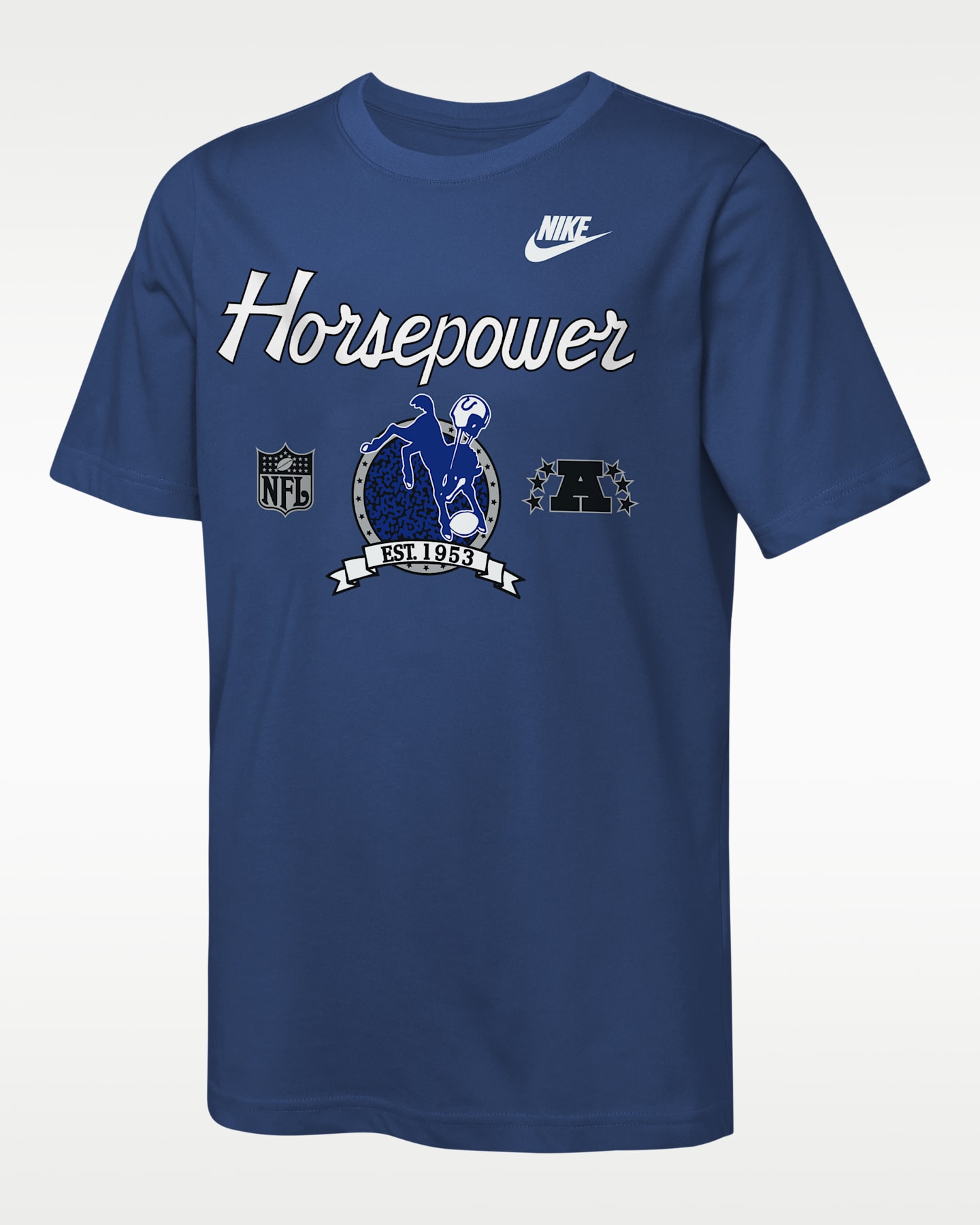 Детская футболка Nike Indianapolis Colts Rewind Hometown Slub Dri-FIT NFL, цвет: Синий — фото 3