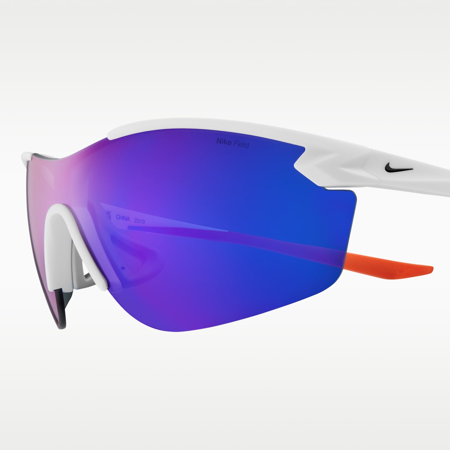 Солнцезащитные очки Nike Victory Elite Engineered с тонированными линзами Field Tint, цвет: Белый / Оранжевый — фото 4