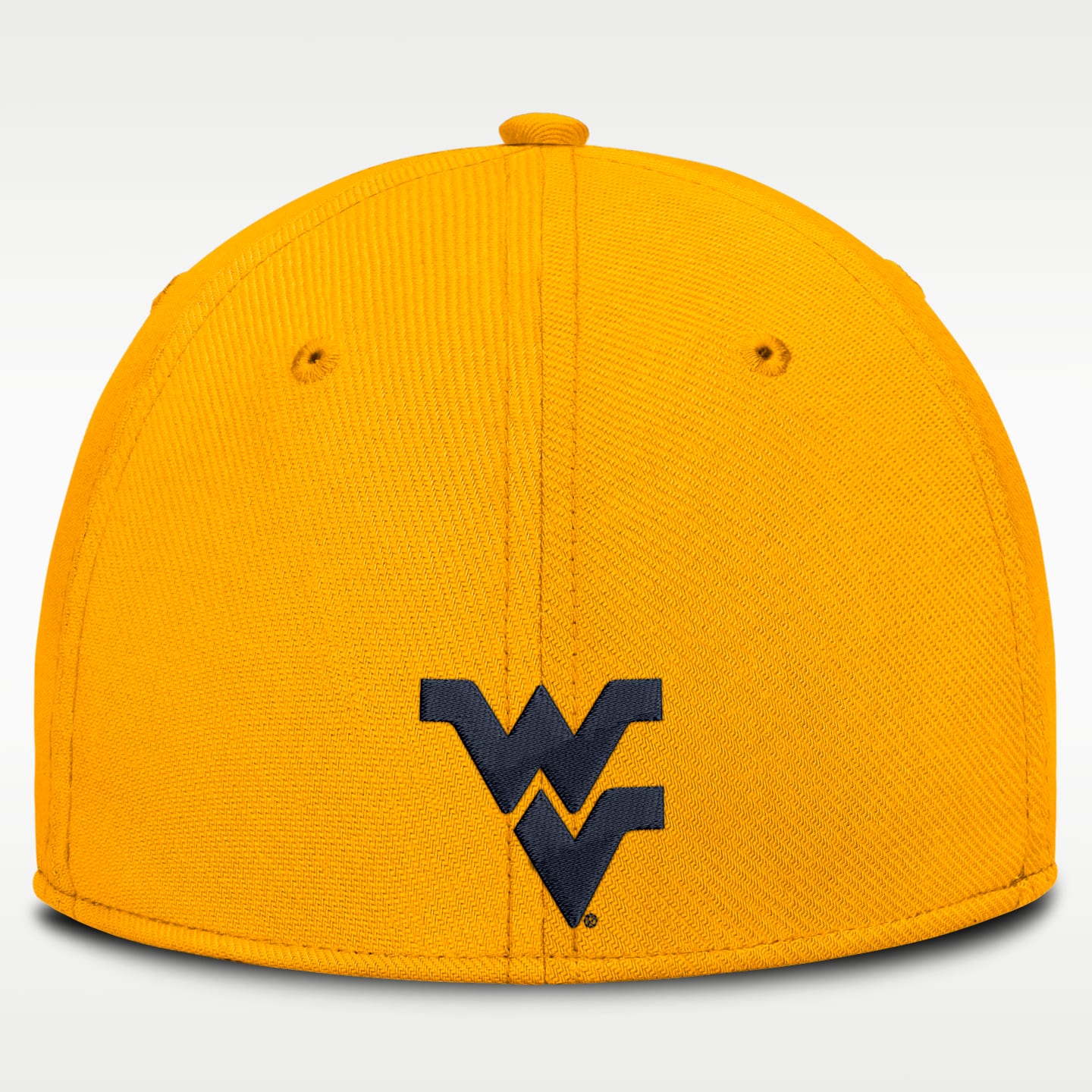 Мужской головной убор Nike West Virginia Classic Swooshflex Dri-FIT College Hat, цвет: Золотой — фото 2