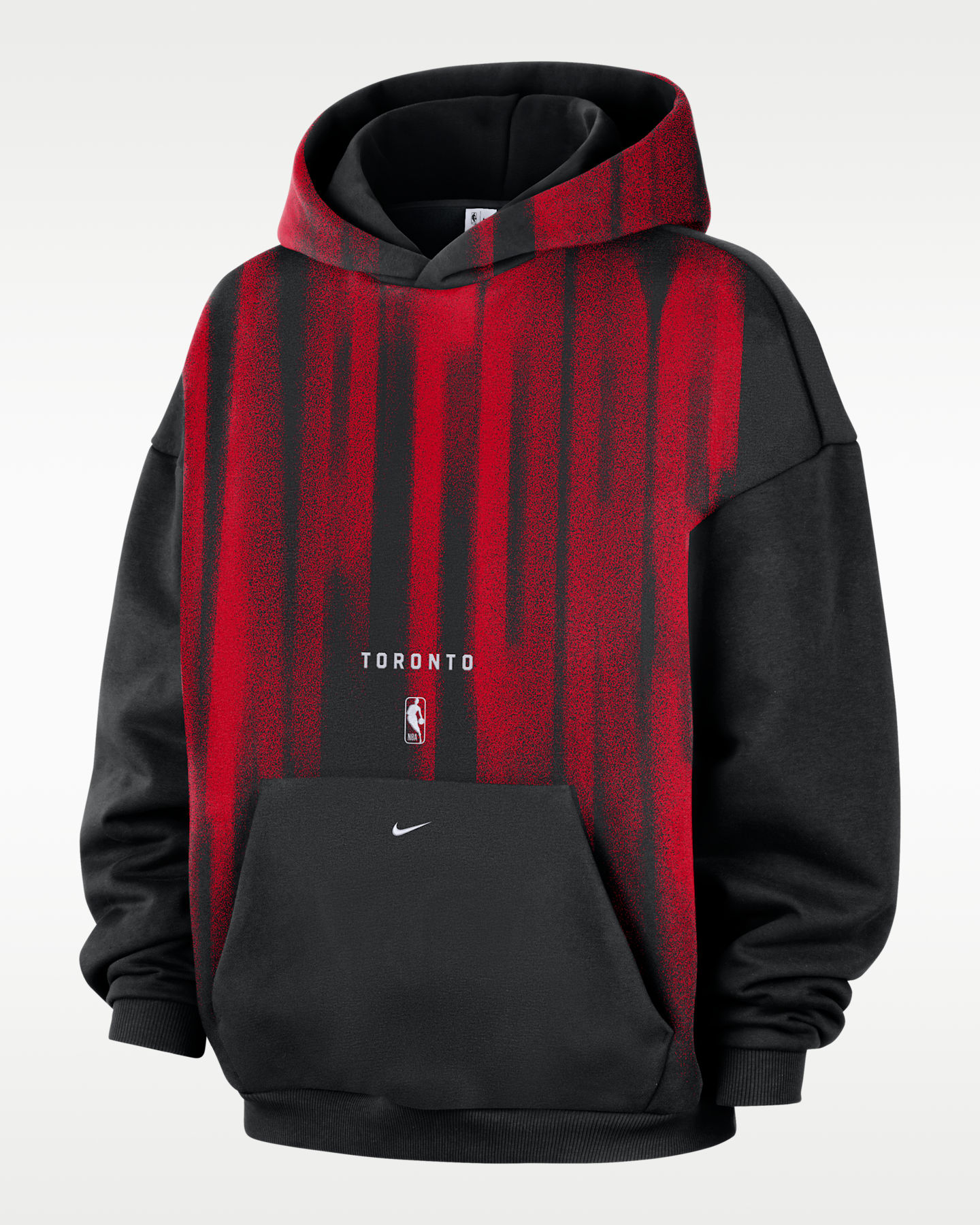 Мужские худи Toronto Raptors Nike Standard Issue Fleece Basketball, цвет: Чёрный / Белый — фото 4