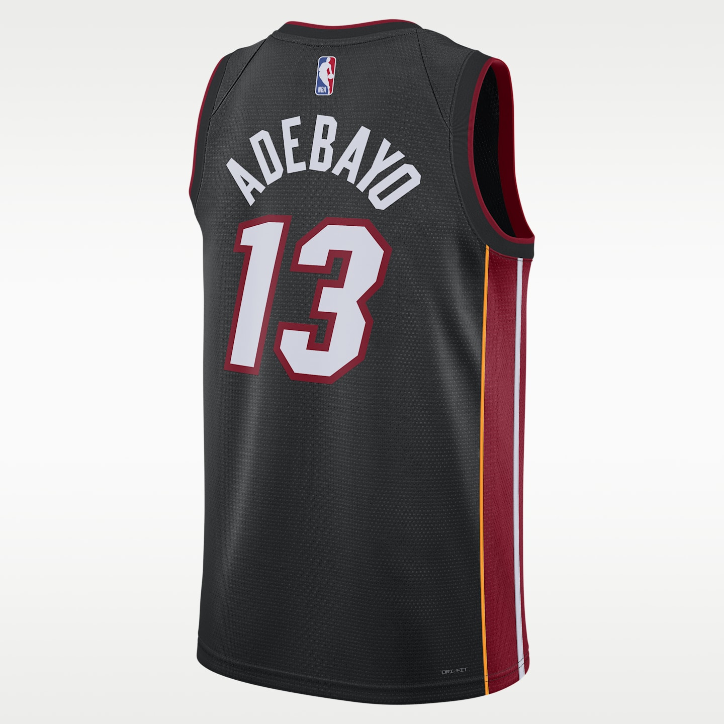 Мужской топ Nike Giannis Antetokounmpo Miami Heat Icon Edition Dri-FIT NBA Swingman Jersey, цвет: Чёрный — фото 2