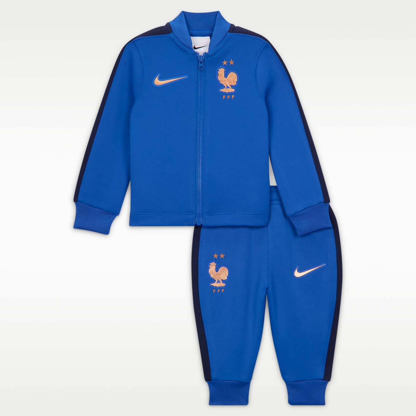 Детские комплекты Nike FFF Strike Baby/Toddler Dri-FIT Soccer Knit Tracksuit, цвет: Королевский синий / Синий — фото 1