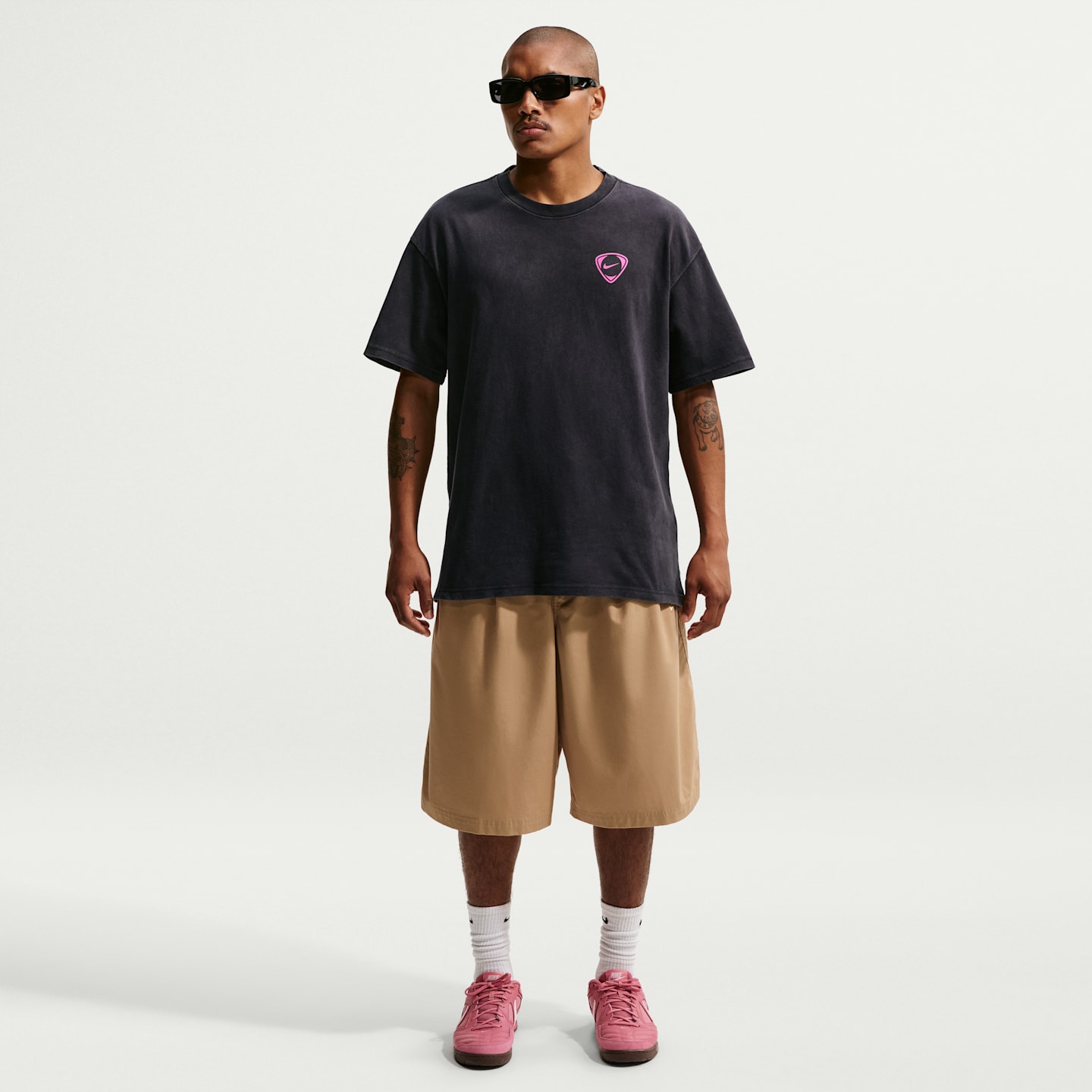 Мужская футбольная футболка Nike, цвет: Чёрный — фото 4