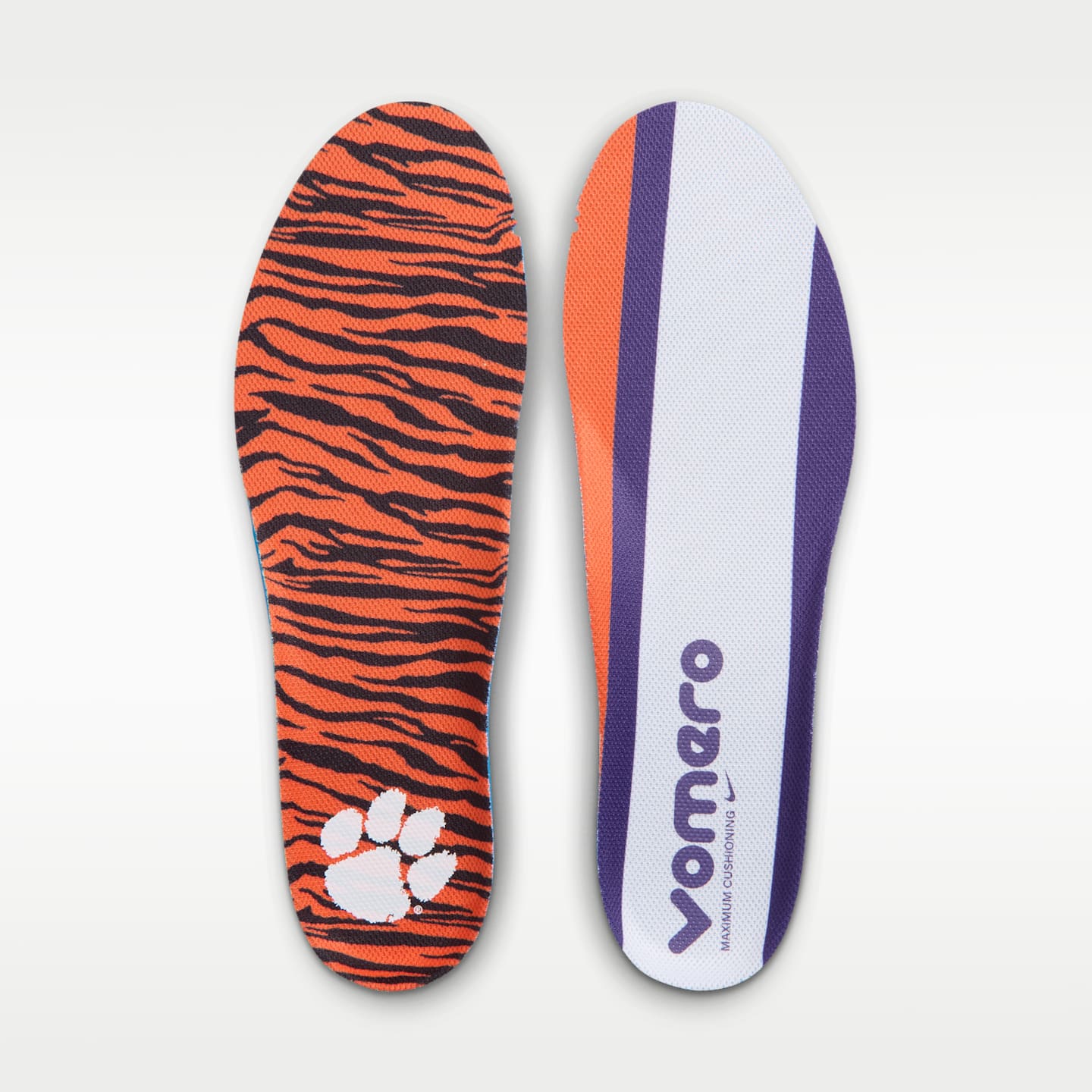 Мужские кроссовки Nike College Vomero 18 (Clemson) Road Running, цвет: Оранжевый / Орхидея — фото 10