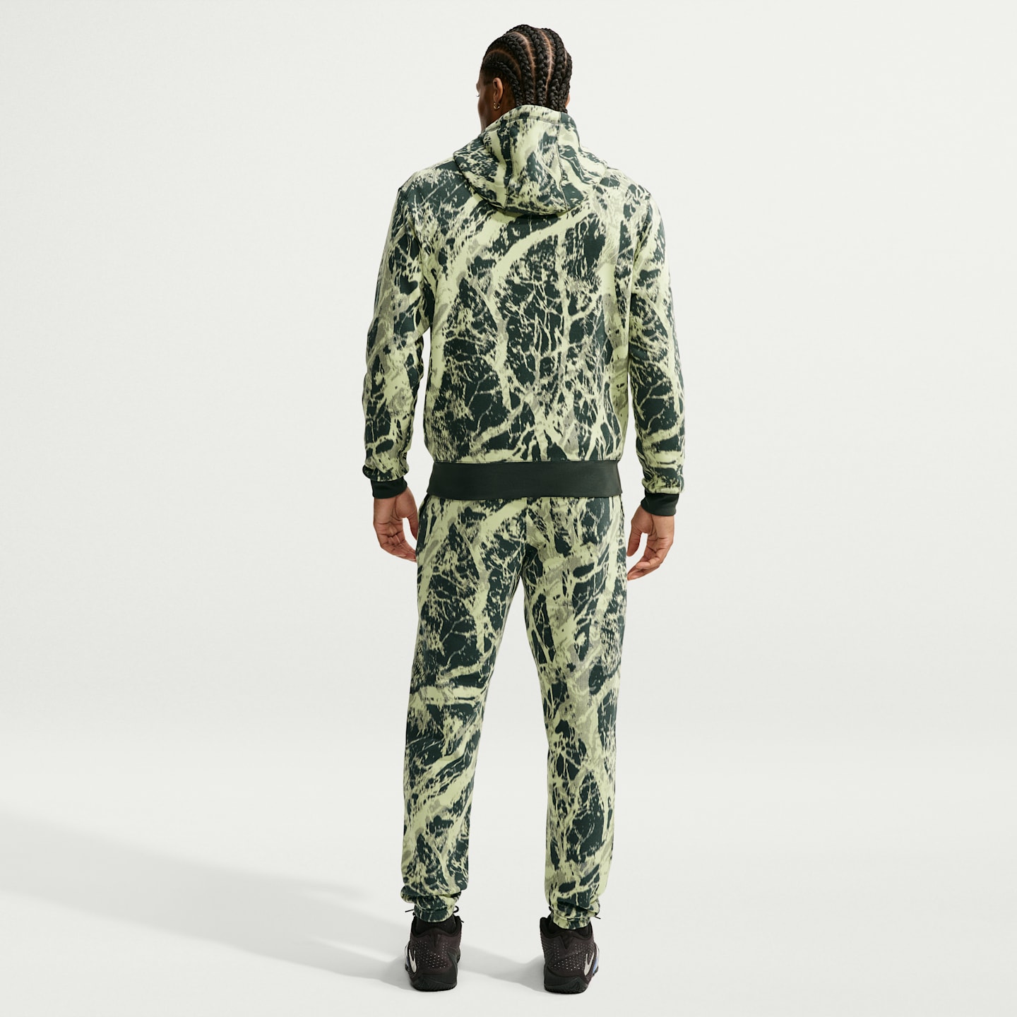 Мужские баскетбольные флисовые брюки с манжетами Nike Ja, цвет: Чёрный еловый — фото 5