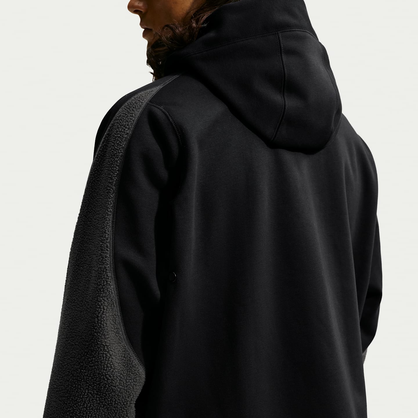 Мужское худи на молнии Nike Tech Boreas Therma-FIT, цвет: Чёрный / Антрацитовый — фото 2