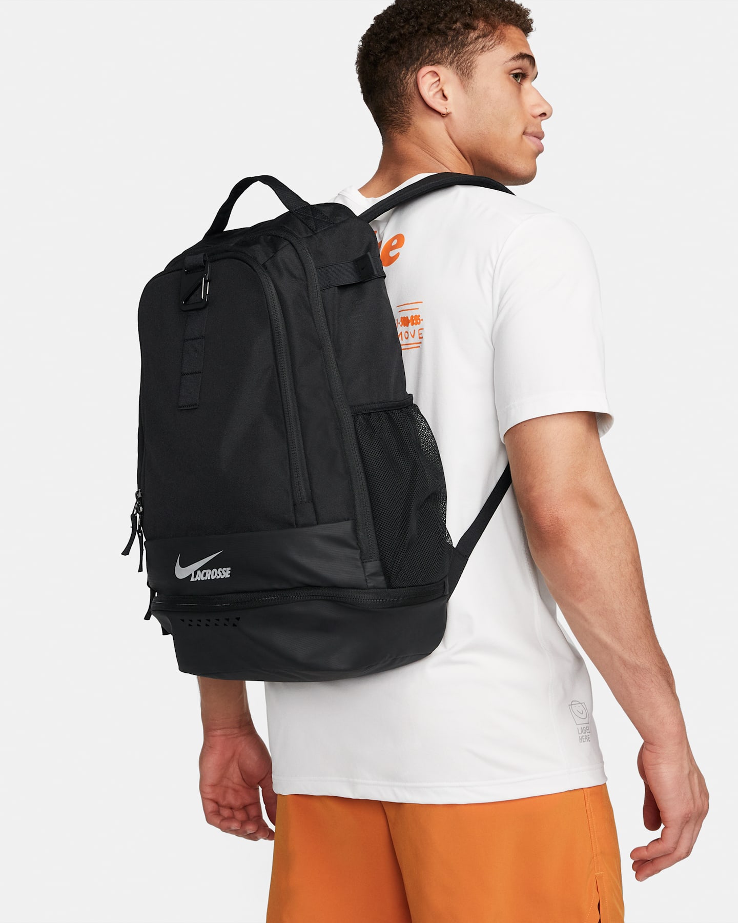 Рюкзак для лакросса Nike Zone, 34 л, цвет: Чёрный — фото 13