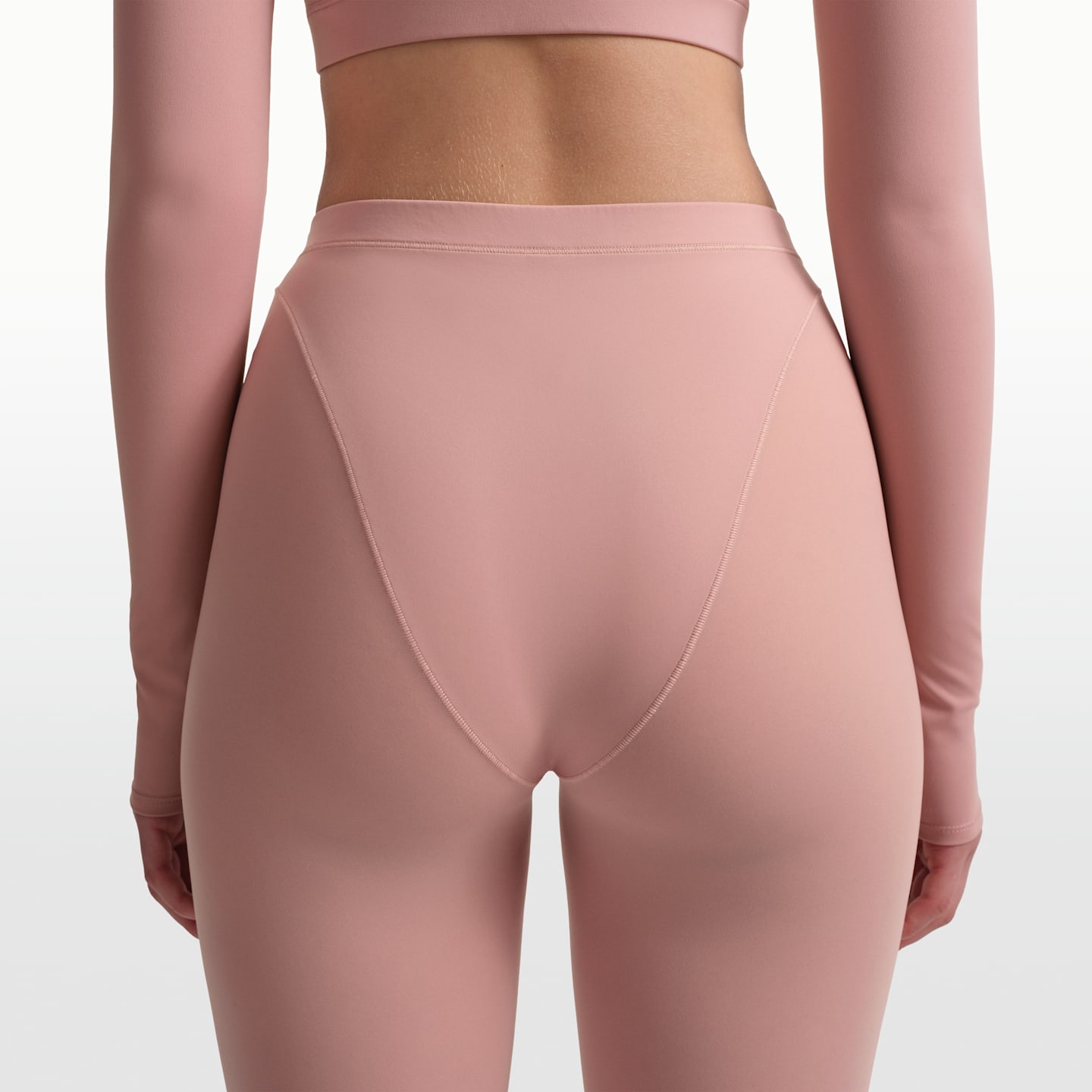 Женские легинсы NikeSKIMS Weightless Layers с высокой талией и V-образной вставкой, цвет: Nskm Himalayan — фото 3