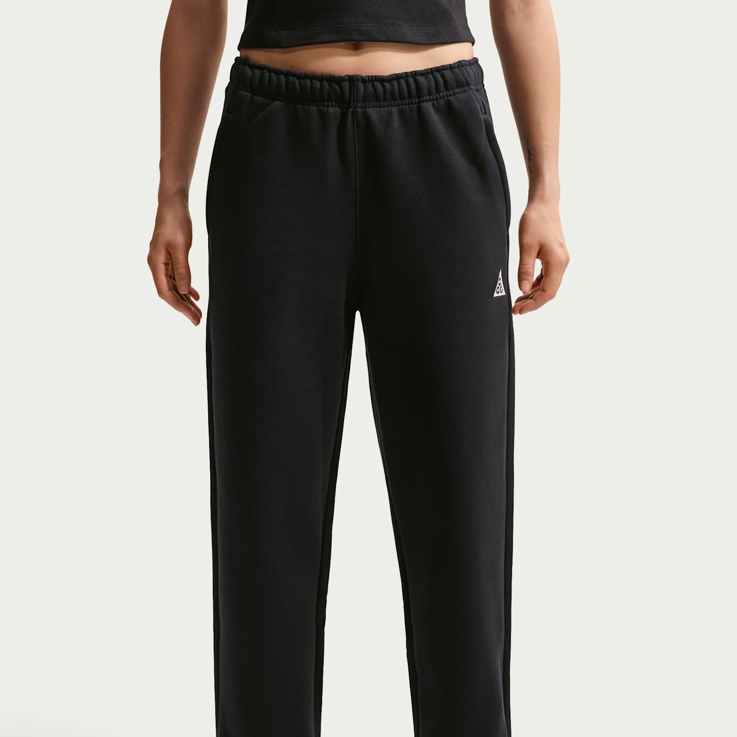 Мужские флисовые брюки Nike ACG Tuff Fleece, цвет: Чёрный / Снежный белый — фото 3