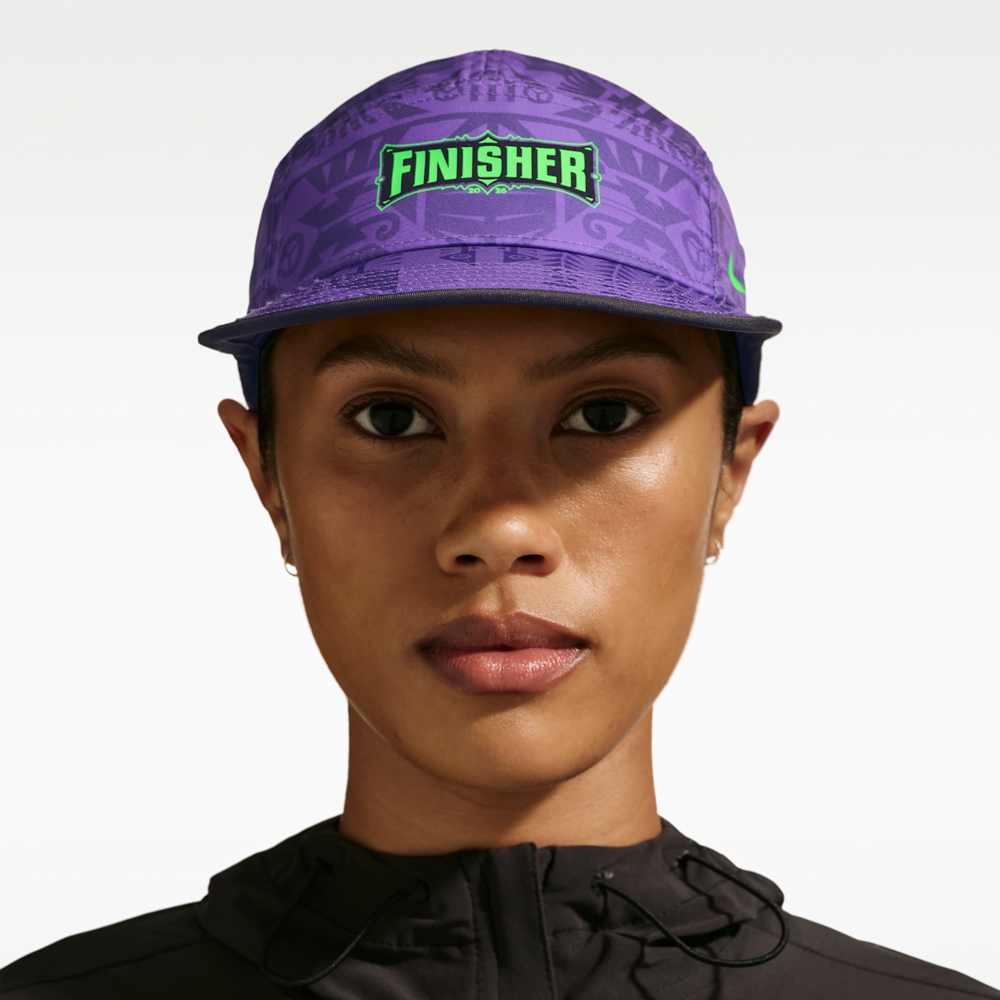 Кепка Nike Fly Unstructured Dri-FIT, цвет: Виноградный / Зелёный — фото 3