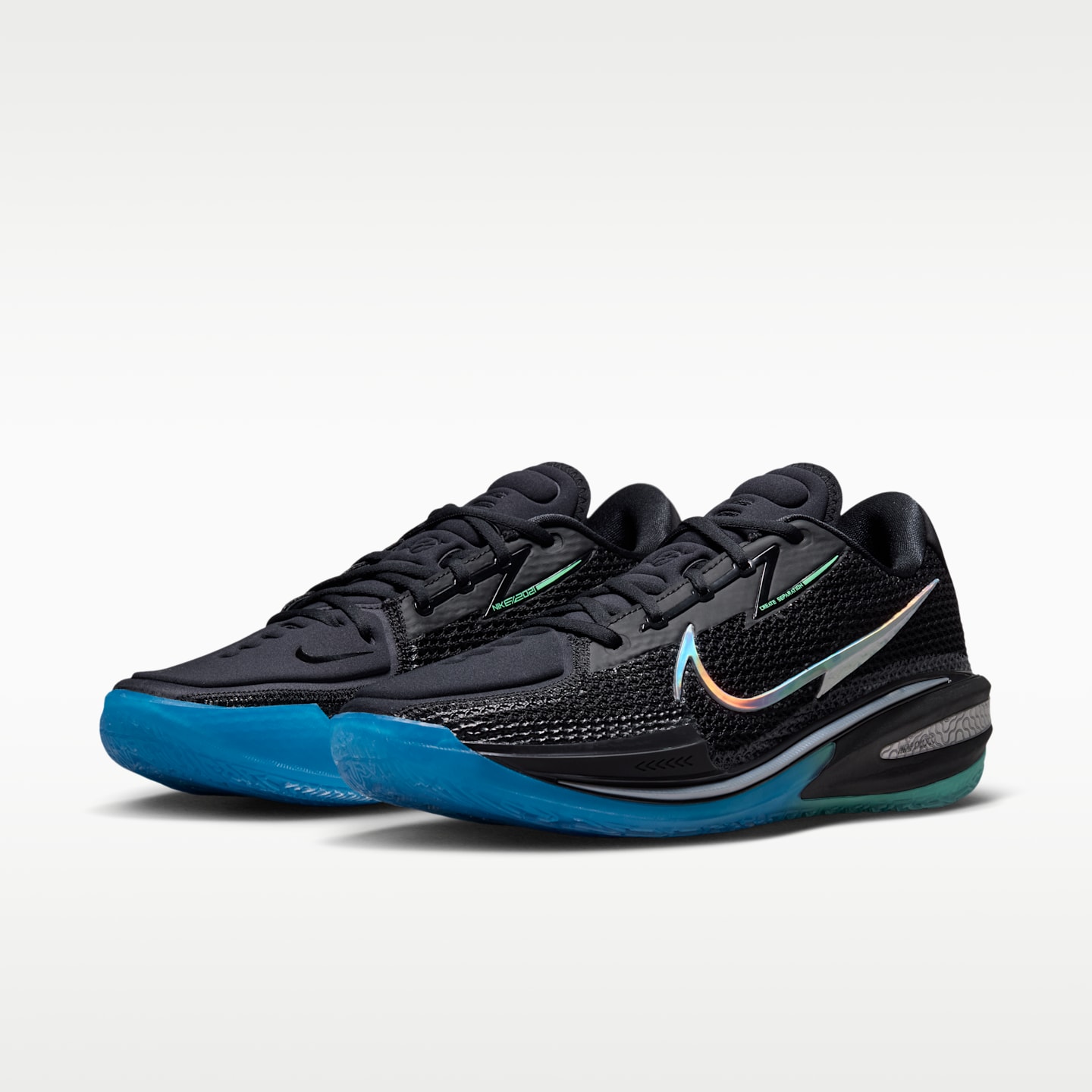 Мужские баскетбольные кроссовки Nike G.T. Cut Nationals, цвет: Чёрный / Зелёный сияющий — фото 5