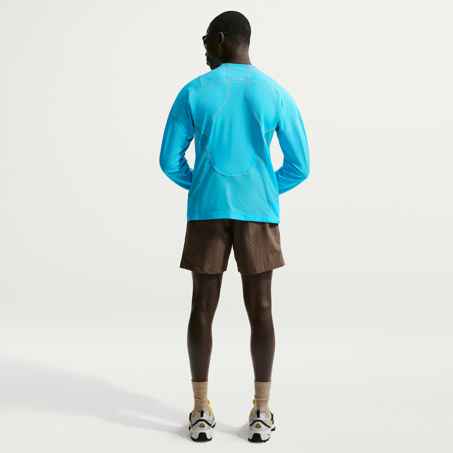 Женский лонгслив Nike ACG Vault Dri-FIT, цвет: Синий / Еловый туманный — фото 5