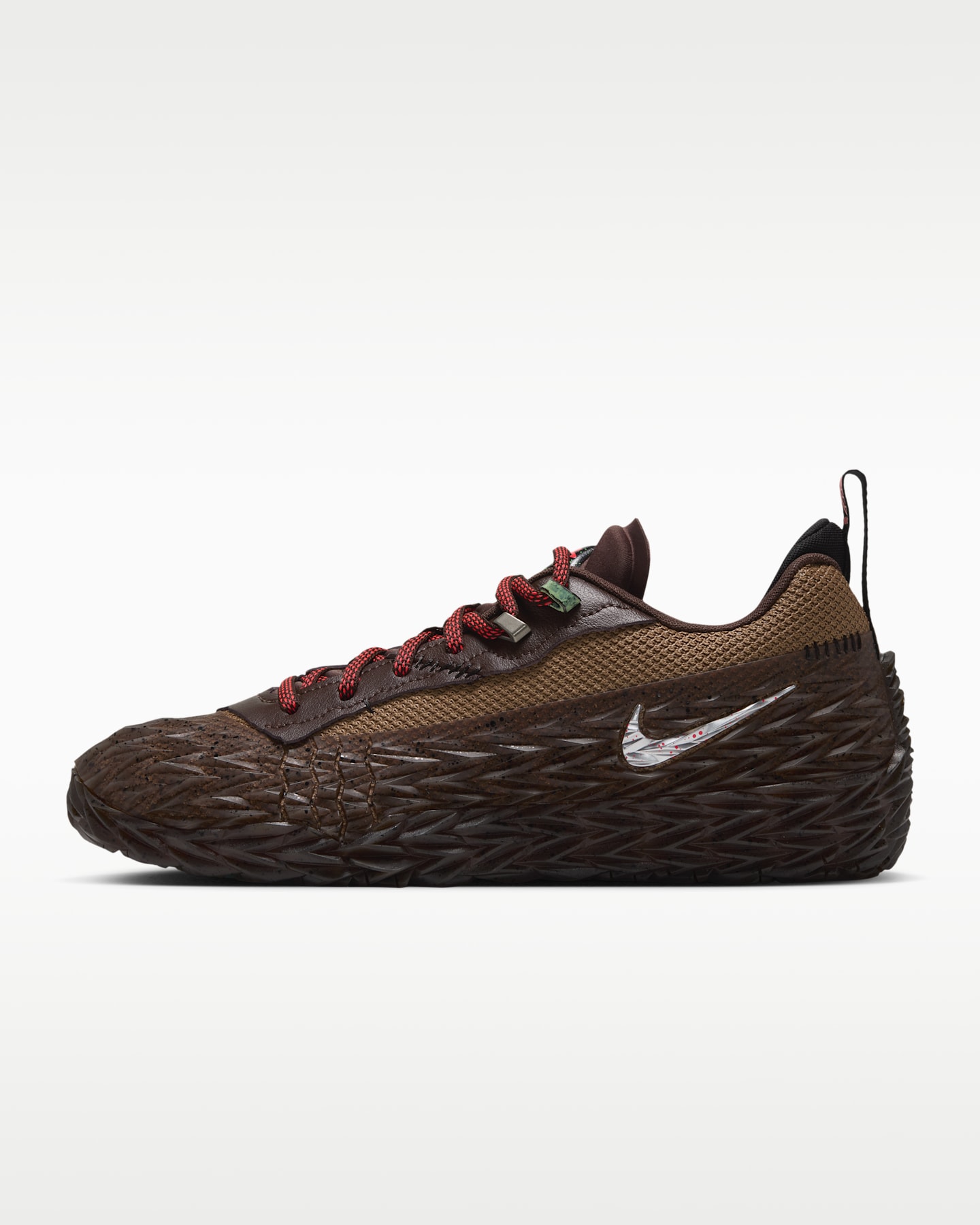 Мужские кроссовки Nike S.T. Charge "Halloween" Basketball, цвет: Серо-коричневый / Рыжевато-коричневый — фото 11