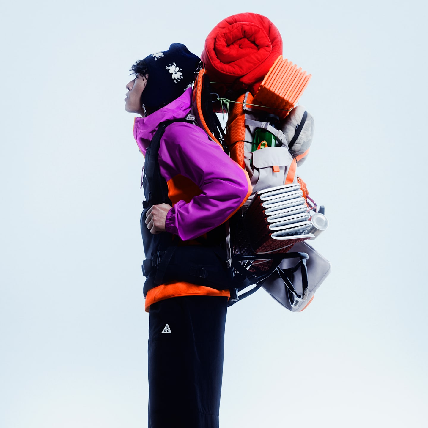 Мужские брюки Nike ACG Dolomiti, цвет: Чёрный / Снежный белый — фото 8
