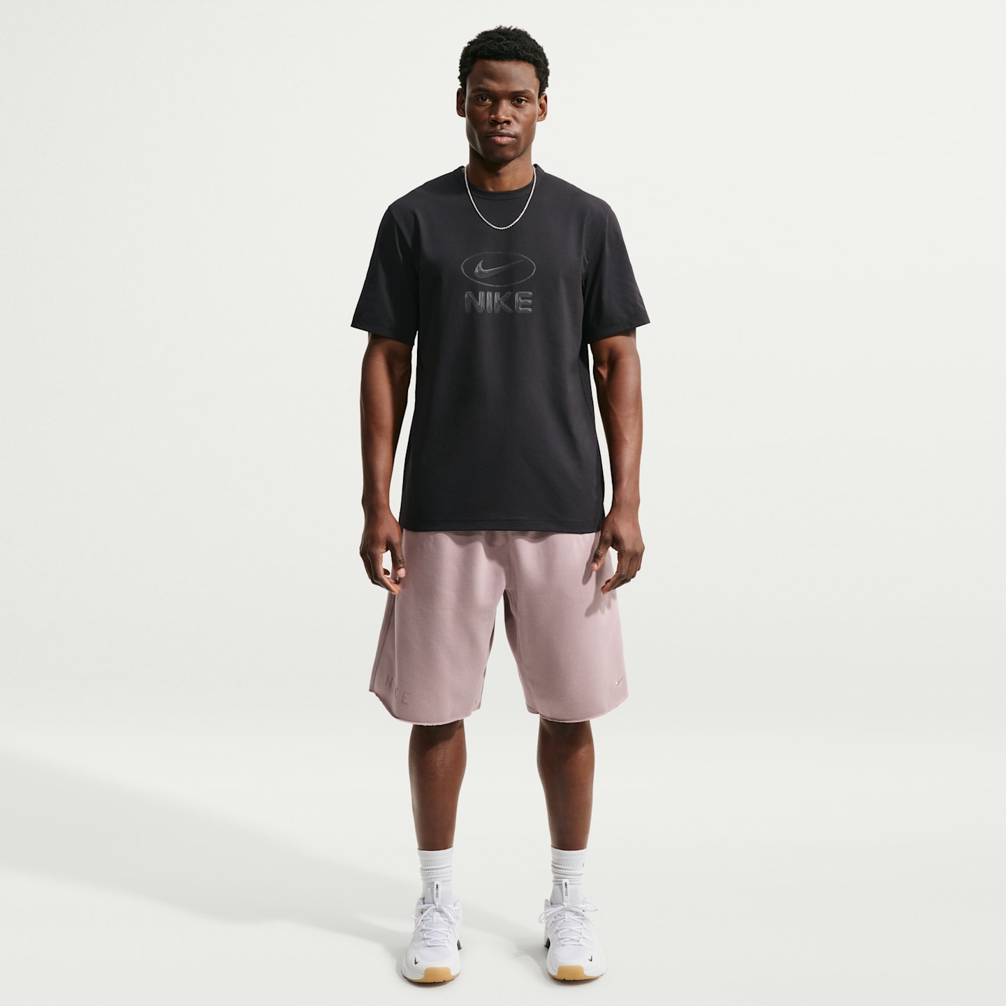 Мужская тренировочная футболка Nike Hyverse Dri-FIT с УФ-защитой, цвет: Чёрный / Антрацитовый — фото 4
