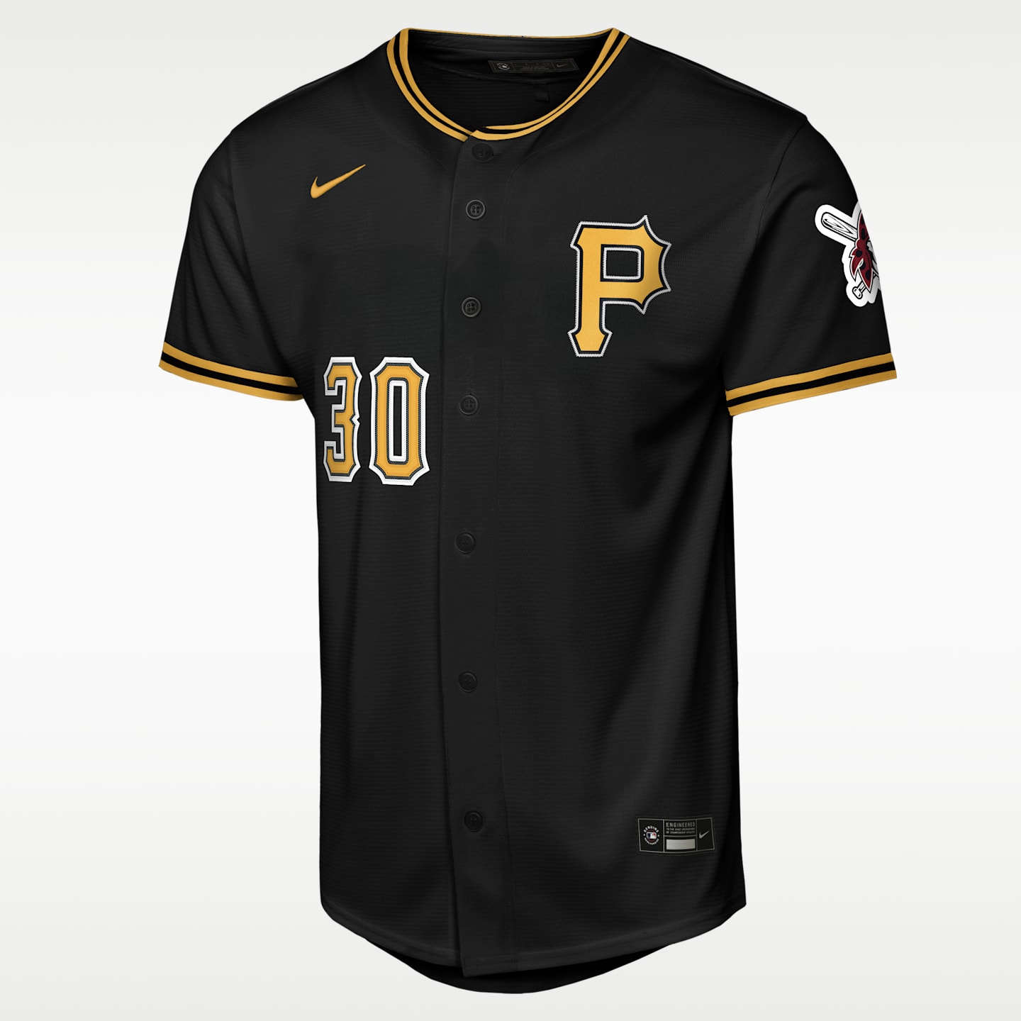 Детское джерси Nike Paul Skenes Pittsburgh Pirates MLB Stadium, цвет: Чёрный — фото 1