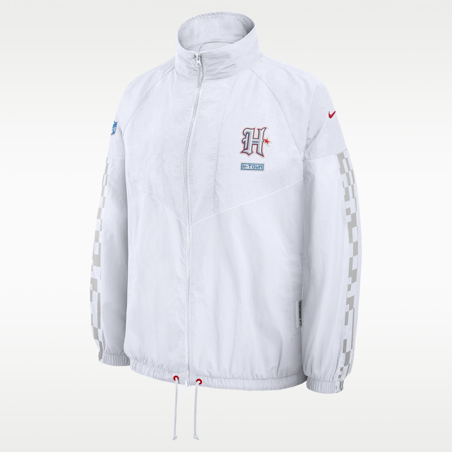Женская куртка Nike Houston Texans Rivalries Collection NFL Oversized Full-Zip, цвет: Белый — фото 1