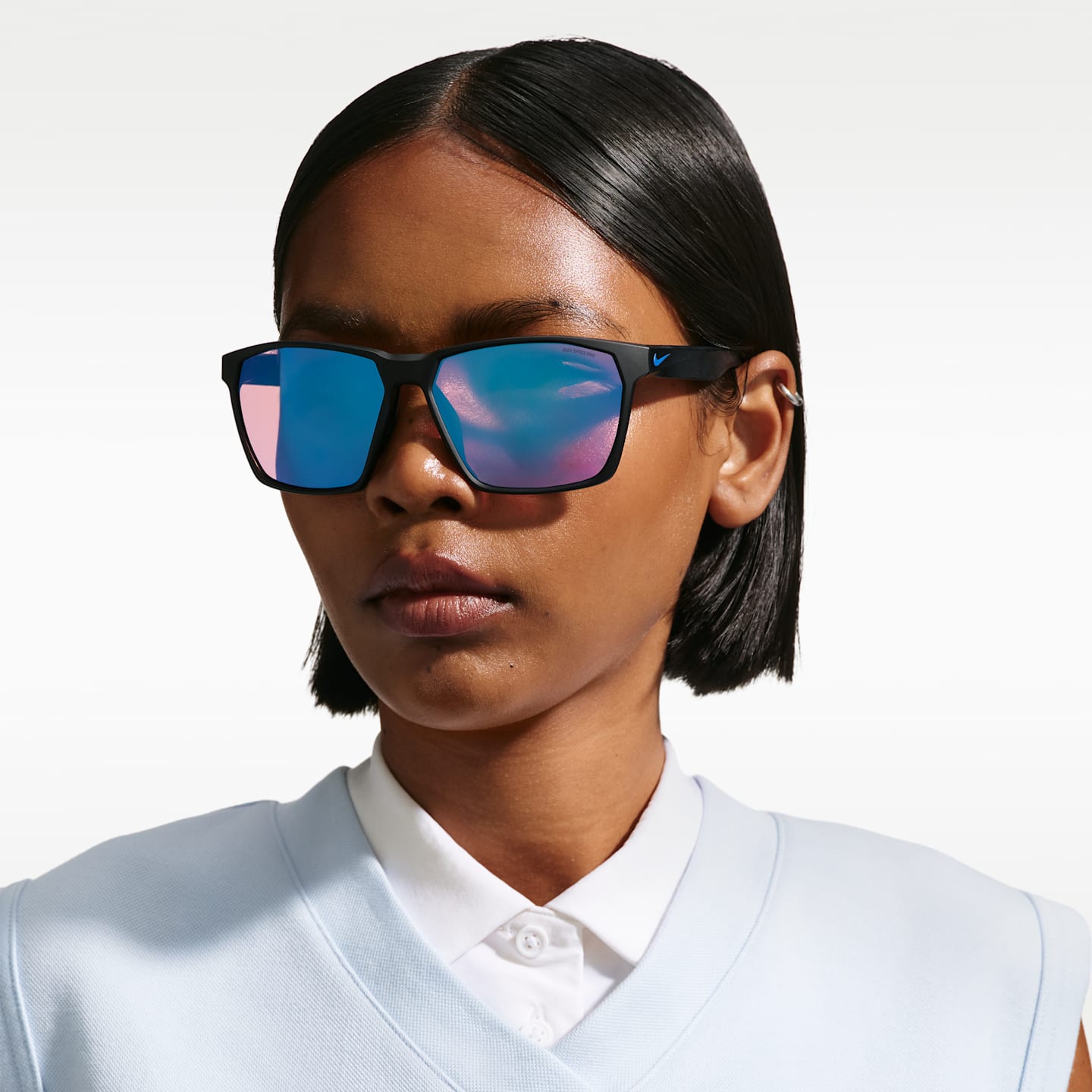 Солнцезащитные очки Nike Maverick Team Road Tint, цвет: Чёрный / Синий — фото 2