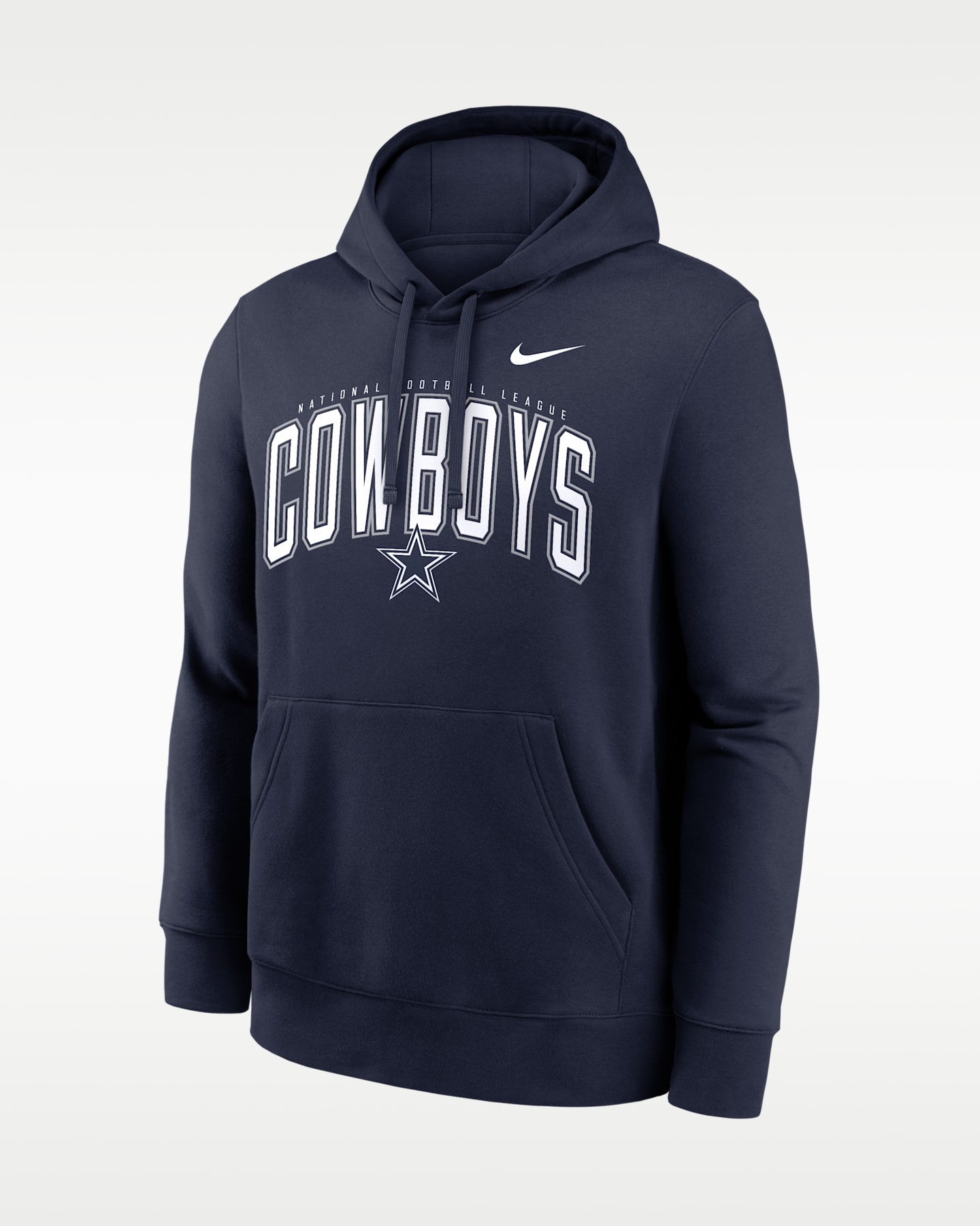 Мужское худи Nike Dallas Cowboys Club NFL, цвет: Тёмно-синий — фото 3