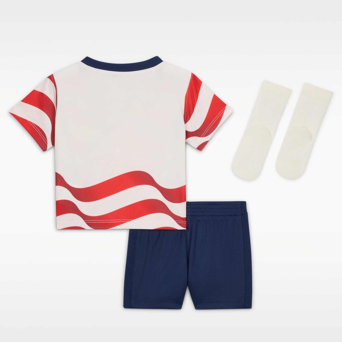 Футбольный комплект для малышей Nike Usmnt 2026 Stadium Home из 3 предметов, цвет: Молочный / Тёмно-синий — фото 2