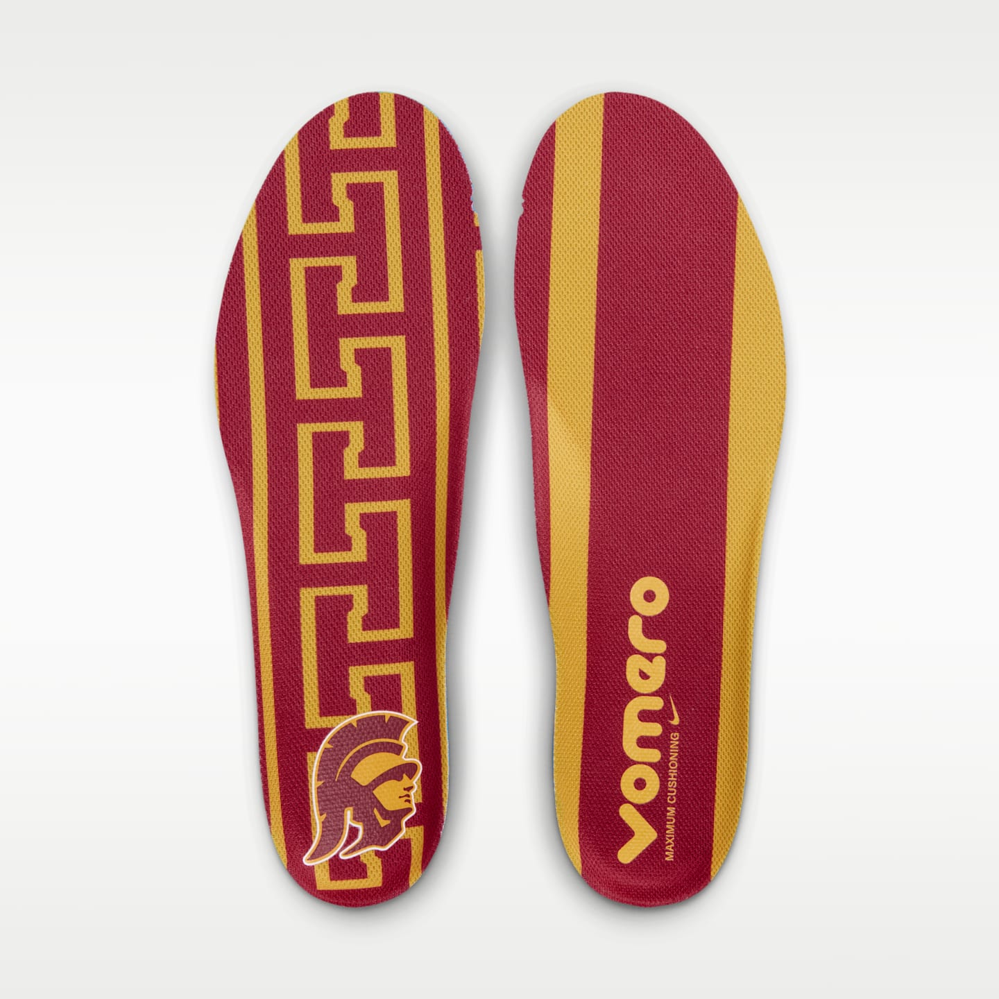 Мужские кроссовки Nike College Vomero 18 (USC) Road Running, цвет: Малиновый / Золотой — фото 10