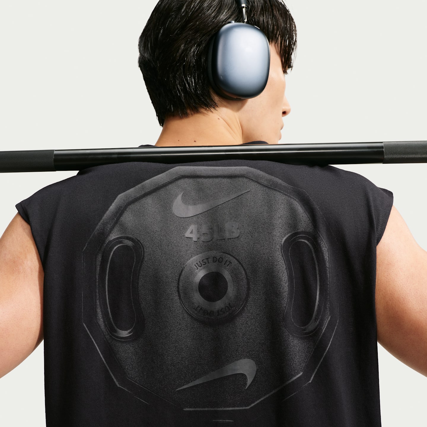 Мужская футболка Nike N.A.C. без рукавов, цвет: Чёрный / Антрацитовый — фото 2