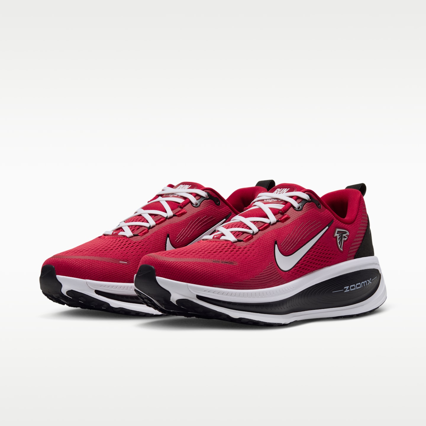 Мужские кроссовки Nike Vomero 18 (Atlanta Falcons) NFL Road Running, цвет: Красный / Чёрный — фото 5