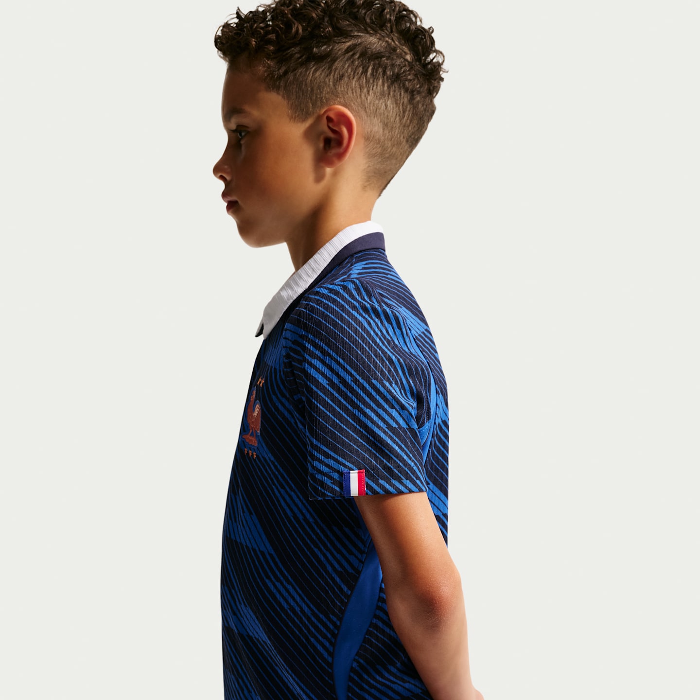 Детский топ Nike France National Team 2026 Match Home Aero-FIT Soccer Jersey, цвет: Королевский синий / Синий — фото 5