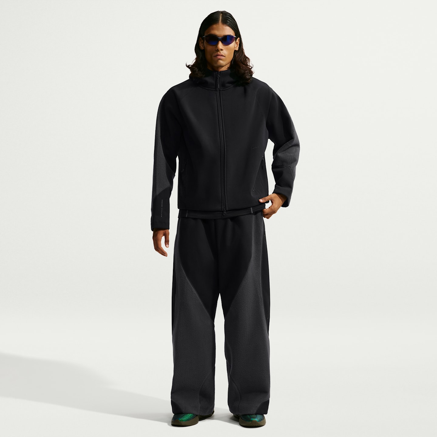 Мужское худи на молнии Nike Tech Boreas Therma-FIT, цвет: Чёрный / Антрацитовый — фото 4