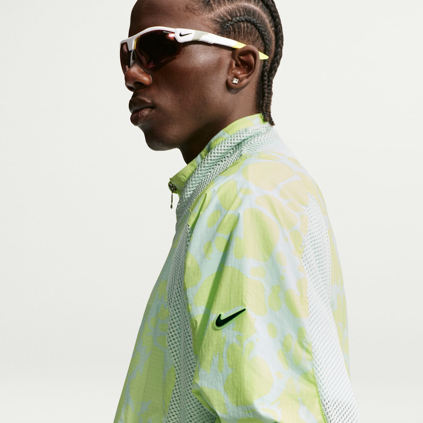 Мужская спортивная куртка Nike Project F.R.O.G. Gooey, цвет: Кислотно-жёлтый / Зелёный — фото 4
