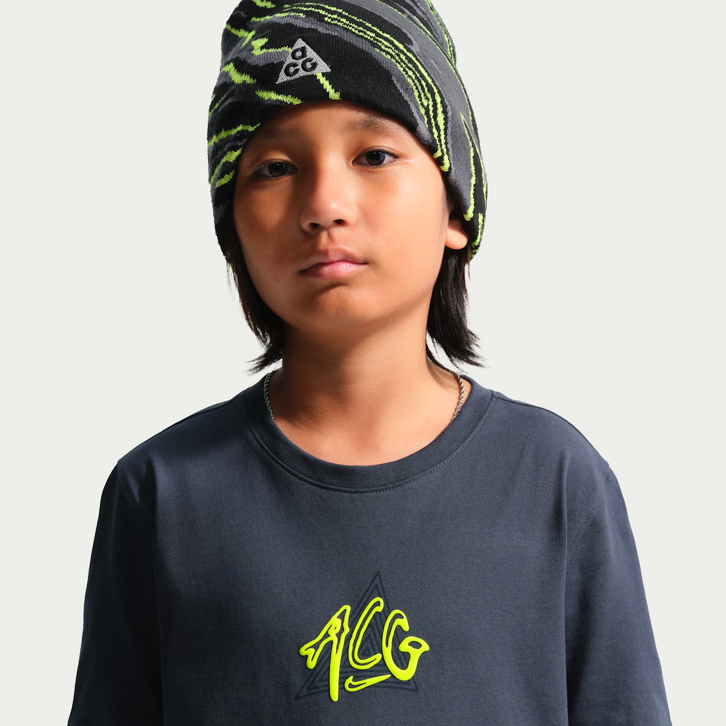 Детская футболка Nike ACG Dri-FIT Head in the Clouds, цвет: Gridiron — фото 2